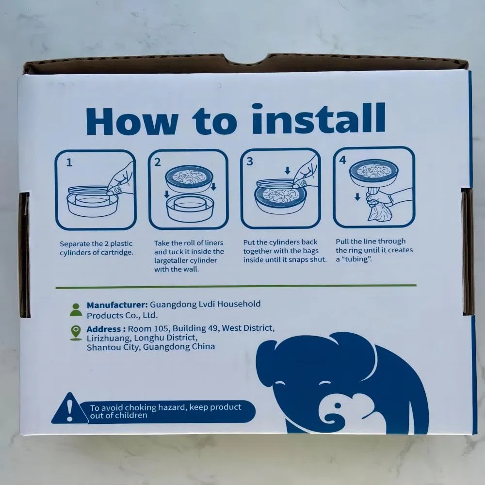 Pai Home Windeleimer-Nachfüllbeutel, kompatibel mit Diaper Genie Eimern, 5er-Pack, 1350 Stück