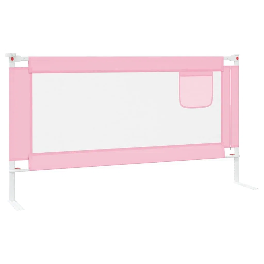 Generisch Kleinkind-Bettschutzgitter Rosa 160x25 cm Stoff,Baby & Kleinkind,Babysicherheit,Baby-Bettschutzgitter-10203
