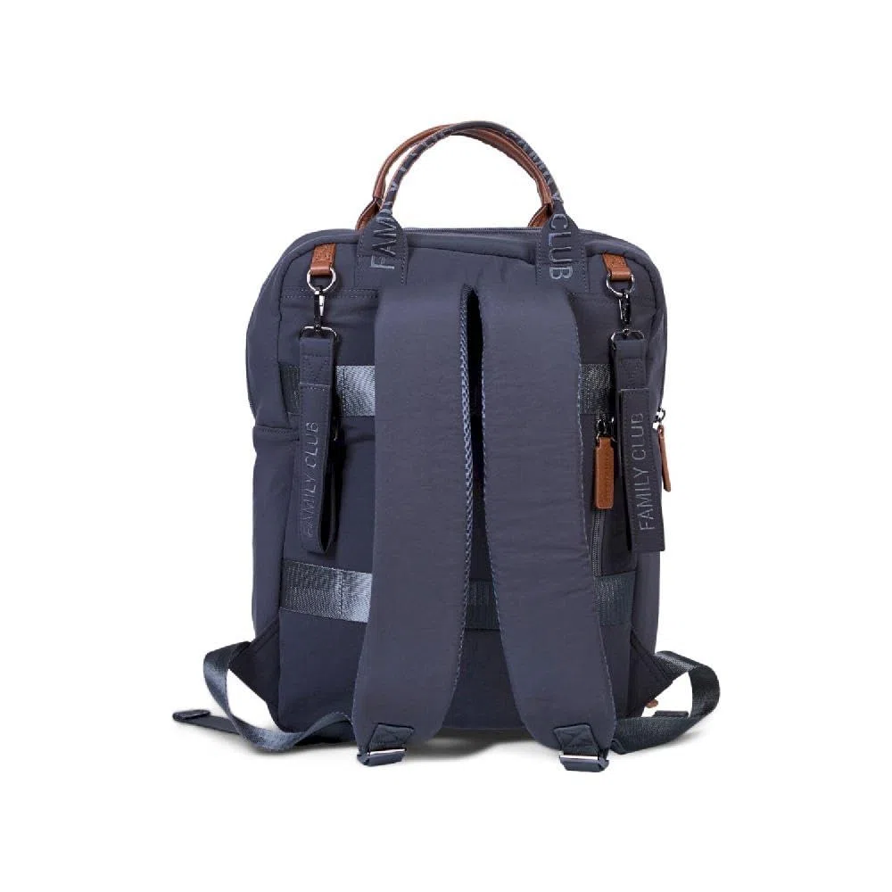 CHILDHOME, Wickelrucksack Family Bag Club, Großes Fassungsvermögen, Multifunktional, 11 Fächer, Isotherm Taschen, Trolley-Koffer Durchgang, Kinderwagenbefestigung, 20,5L, Grau