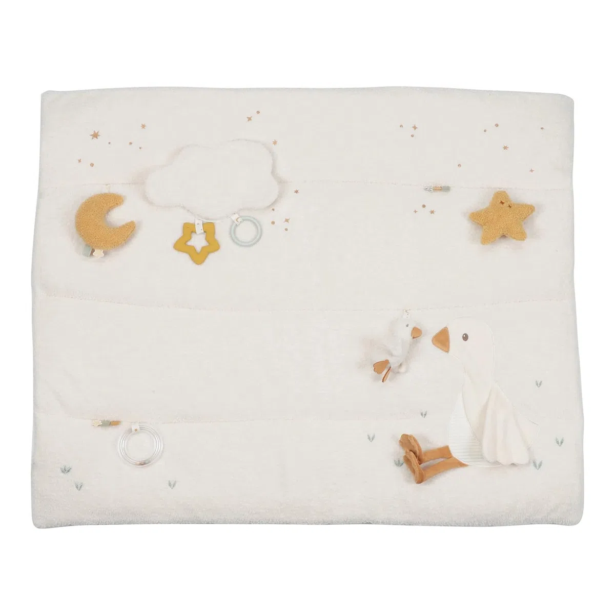 Little Dutch Krabbeldecke Spieldecke Activity Matte Baby (80x100 cm) weiß - Newborn Naturals