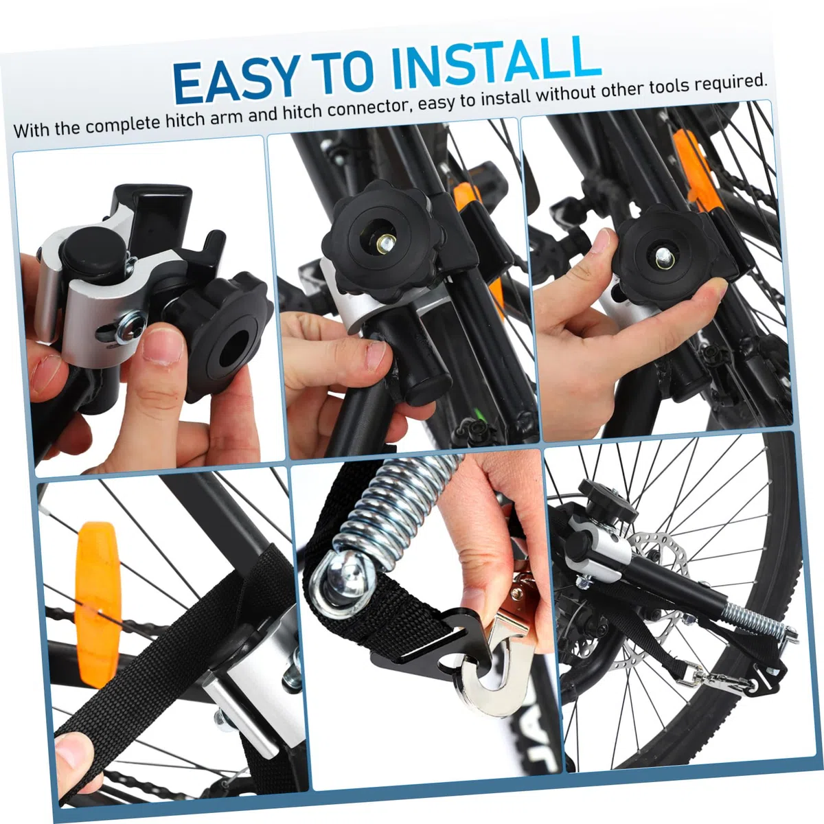 Toyvian Fahrradanhänger Kupplung Ersatz Adapter für Anhänger für E-Bike Universelle Räder aus Aluminiumlegierung Schwarz 1 Satz