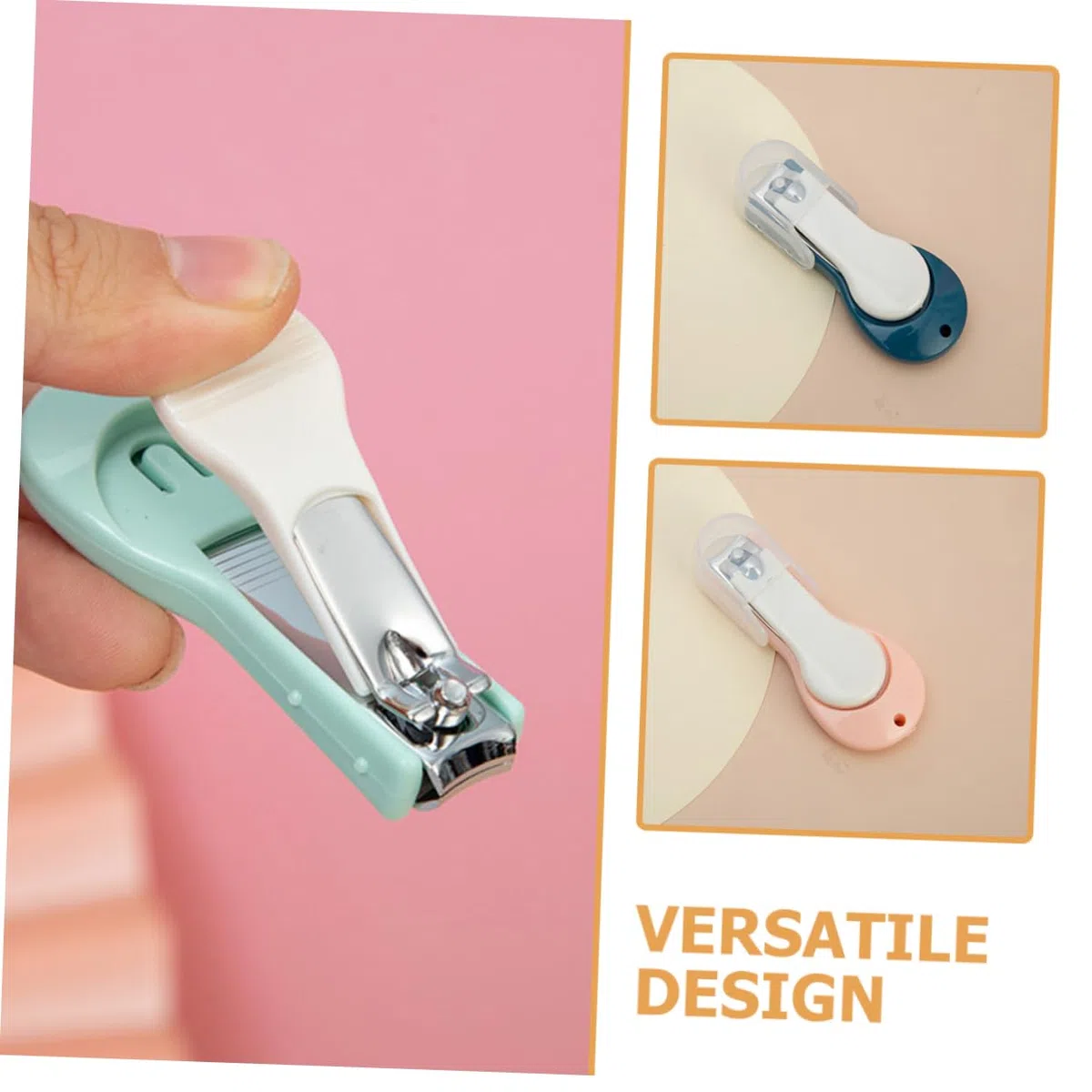 Yardwe 15 Stck Nagelknipser Teilig mit Gebogenen Edelstahlklingen Rutschfestem Silikongriff Sicherer Nagelpflege für Neugeborene und Kleinkinder Präzises Schneiden Blau