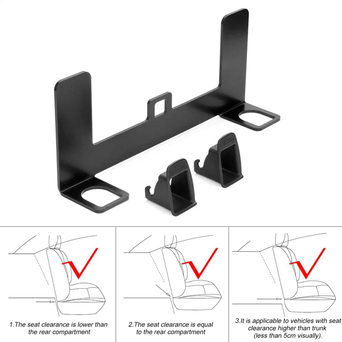 Kindersitz-Halterung, Kindersicherheits-Autositz-Basis, Verriegelungsschnittstelle, sichere Installation, stabile Metallkonstruktion für Nutzfahrzeuge, 33,2 x 6,8 cm