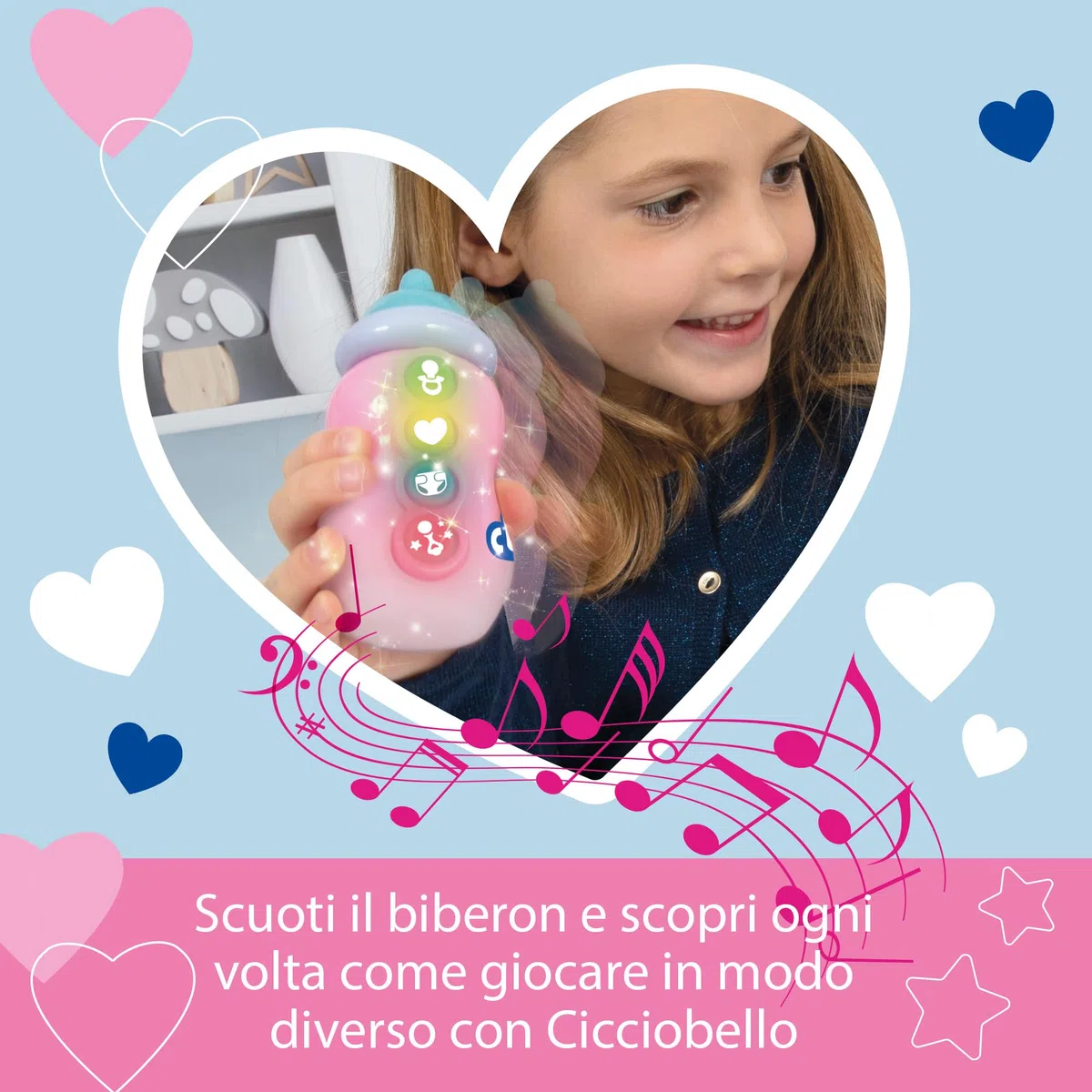Cicciobello - Babyphone Der weiche 30 cm mit Monitor, um zu verstehen, was Sie brauchen, für Kinder ab 2 Jahren, Ccbd0000, Giochi Preziosi