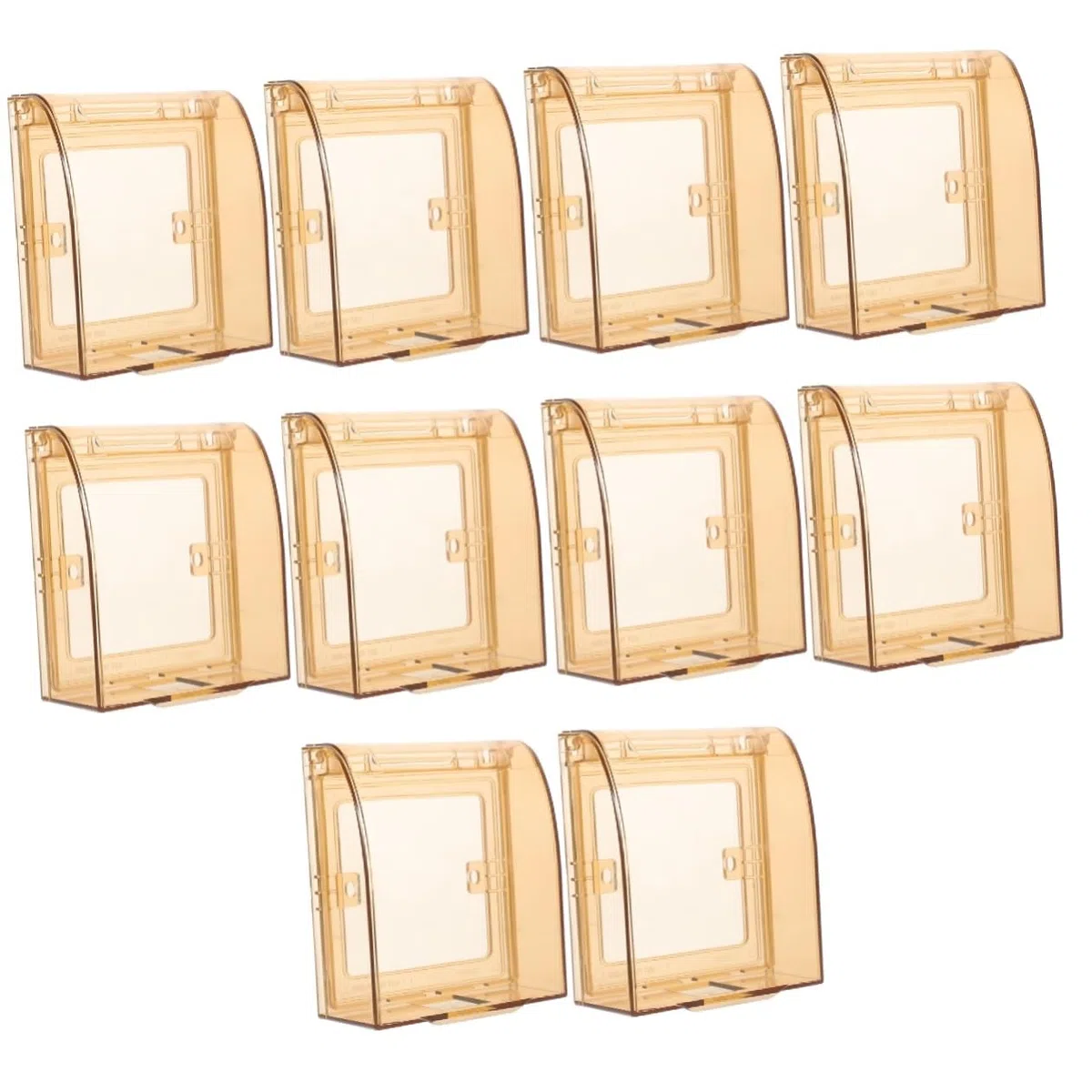10stücke Babyproof Steckdosenschutz Und Schalterabdeckung Für Junge Mädchen Wandsteckdosen Schutzbox Sicherer Schutz Vor Elektrischem Zugriff Transparenter Installieren