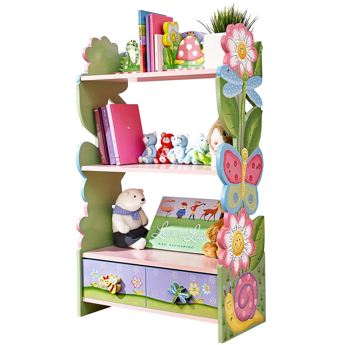 Kinderbücherregal Kinderregal Schlafzimmer Magic Garden Fantasy Fields W-7500A