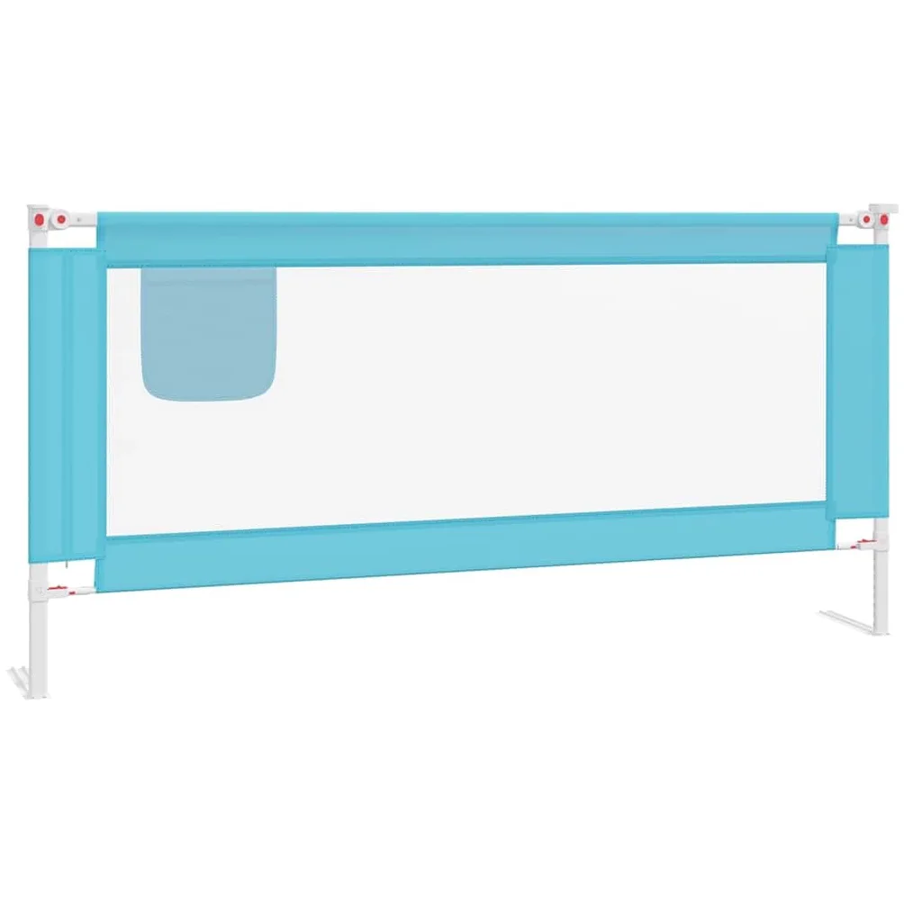 Generisch Kleinkind-Bettschutzgitter Blau 190x25 cm Stoff,Baby & Kleinkind,Babysicherheit,Baby-Bettschutzgitter,10214
