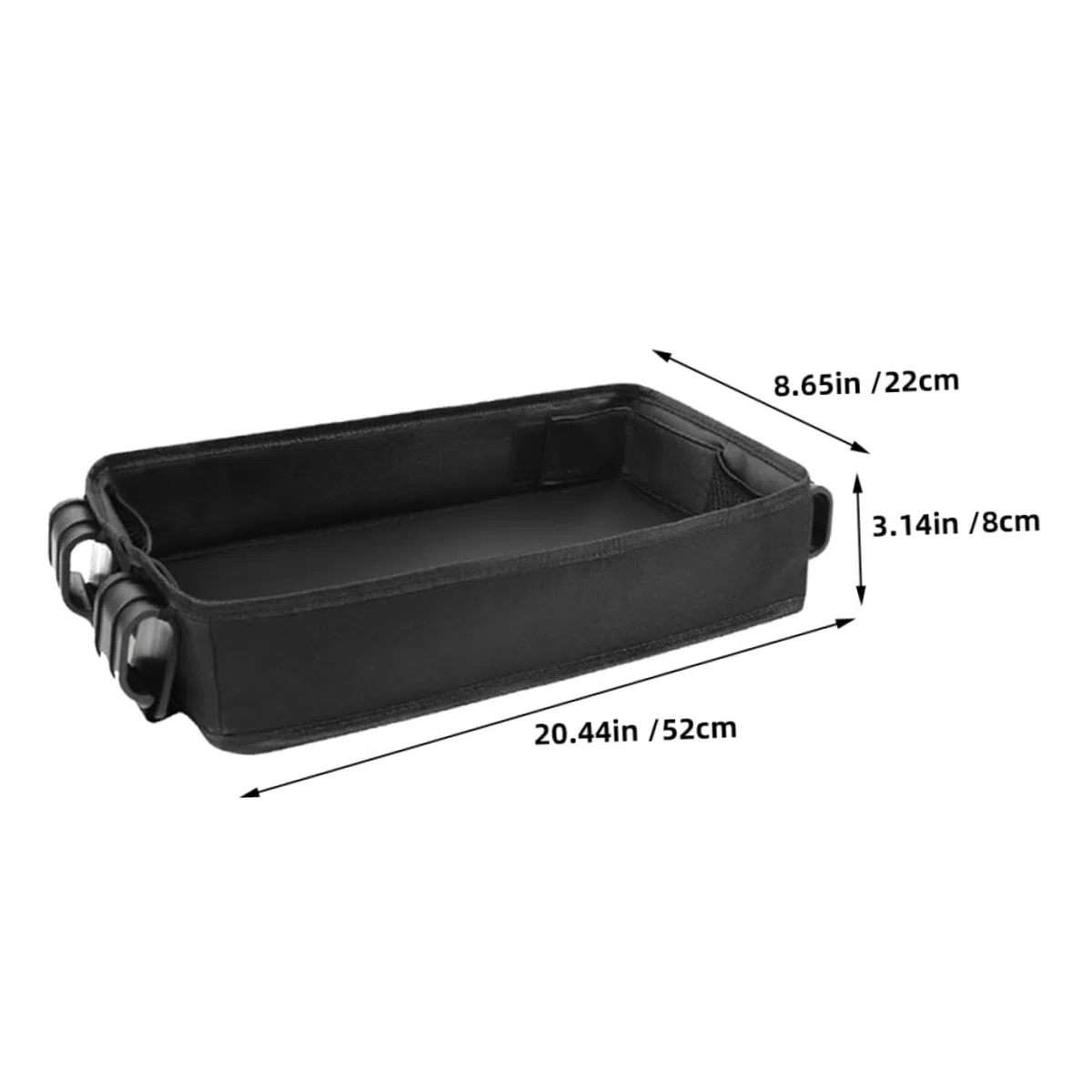 ORFOFE Kinderwagen Tablett mit Universellem Snack und Getränkehalter Abnehmbares Zubehör für Kinderwagen Organizer mit Clip Funktion Schwarz