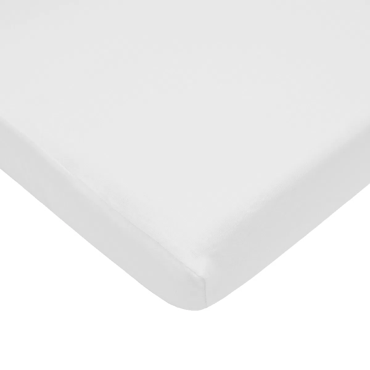 TL Care Supreme Mini-Kinderbettlaken, 100% natürliche Baumwolle, Jersey, gestrickt, 61 x 96,5 cm, weich, atmungsaktiv, für Jungen und Mädchen, Weiß