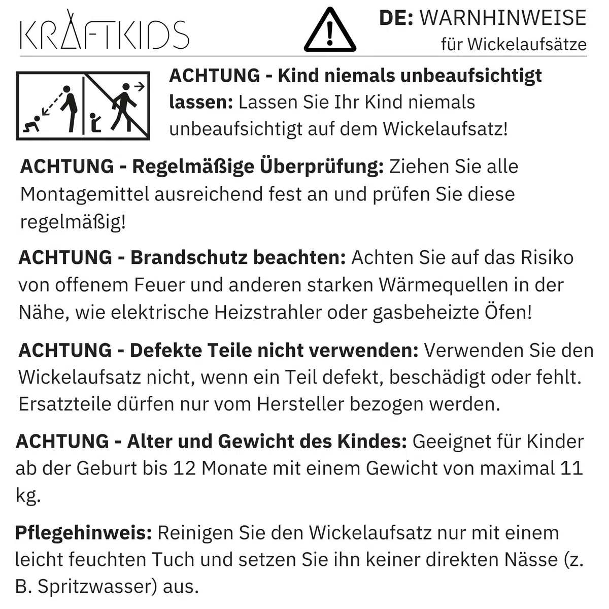 KraftKids Wickelaufsatz universal