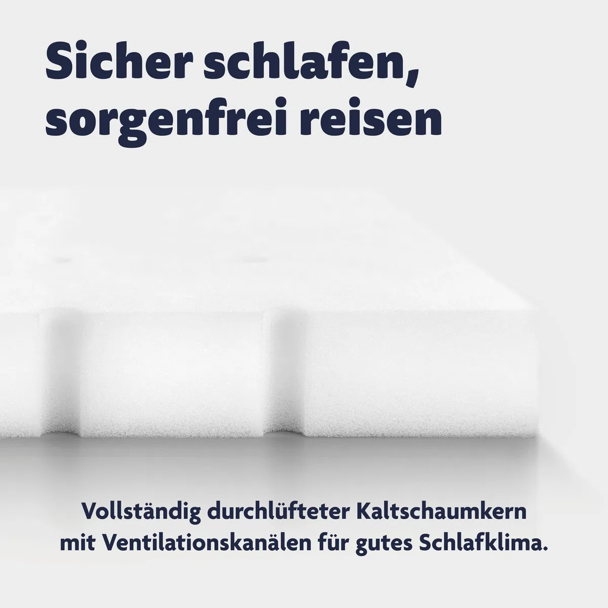Julius Zöllner Reisebettmatratze Travelsoft Premium, Schadstoffgeprüft nach Standard 100 by OEKO-TEX, 60 x120 cm