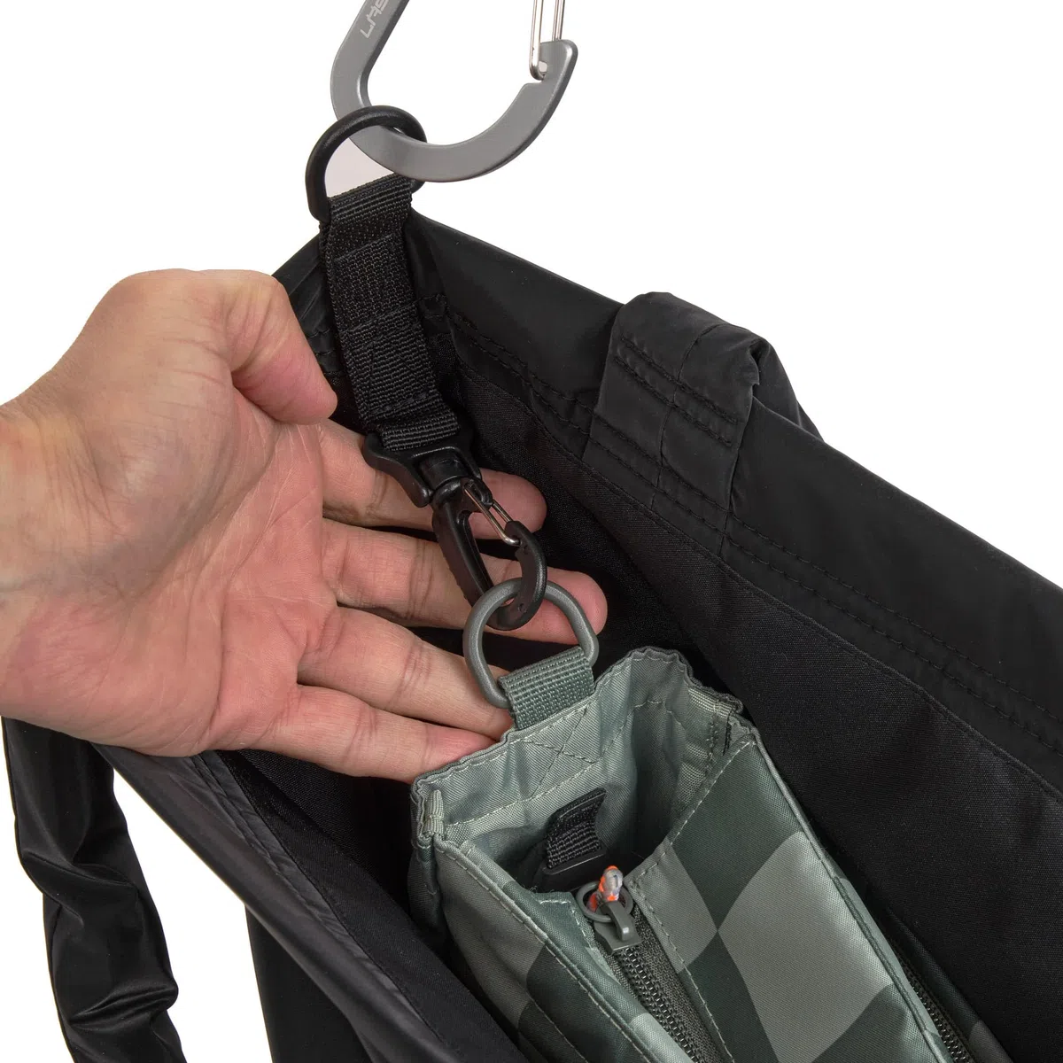 LÄSSIG Baby Wickeltasche Shopper mit Kinderwagenbefestigung/MIX Shopper black