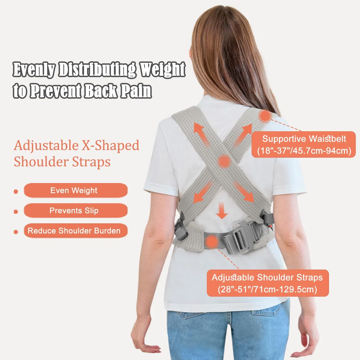 IULONEE Babytrage für Neugeborene Ergonomic Baby Carrier Tragbar Babytrage Vorne nach hinten tragen Babyhalter Trage für Babys Kleinkinder Grau