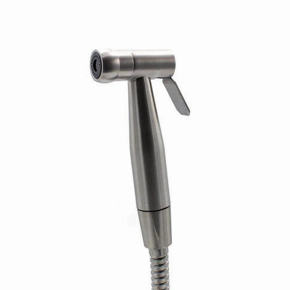 Hand-Toilettenspray-Duschset aus Edelstahl, kompatibel mit Stoffwindeln for Babys – Edelstahl-Booster-Düse, WC-Sprühpistolen-Set, Handbrause zur Wandmontage