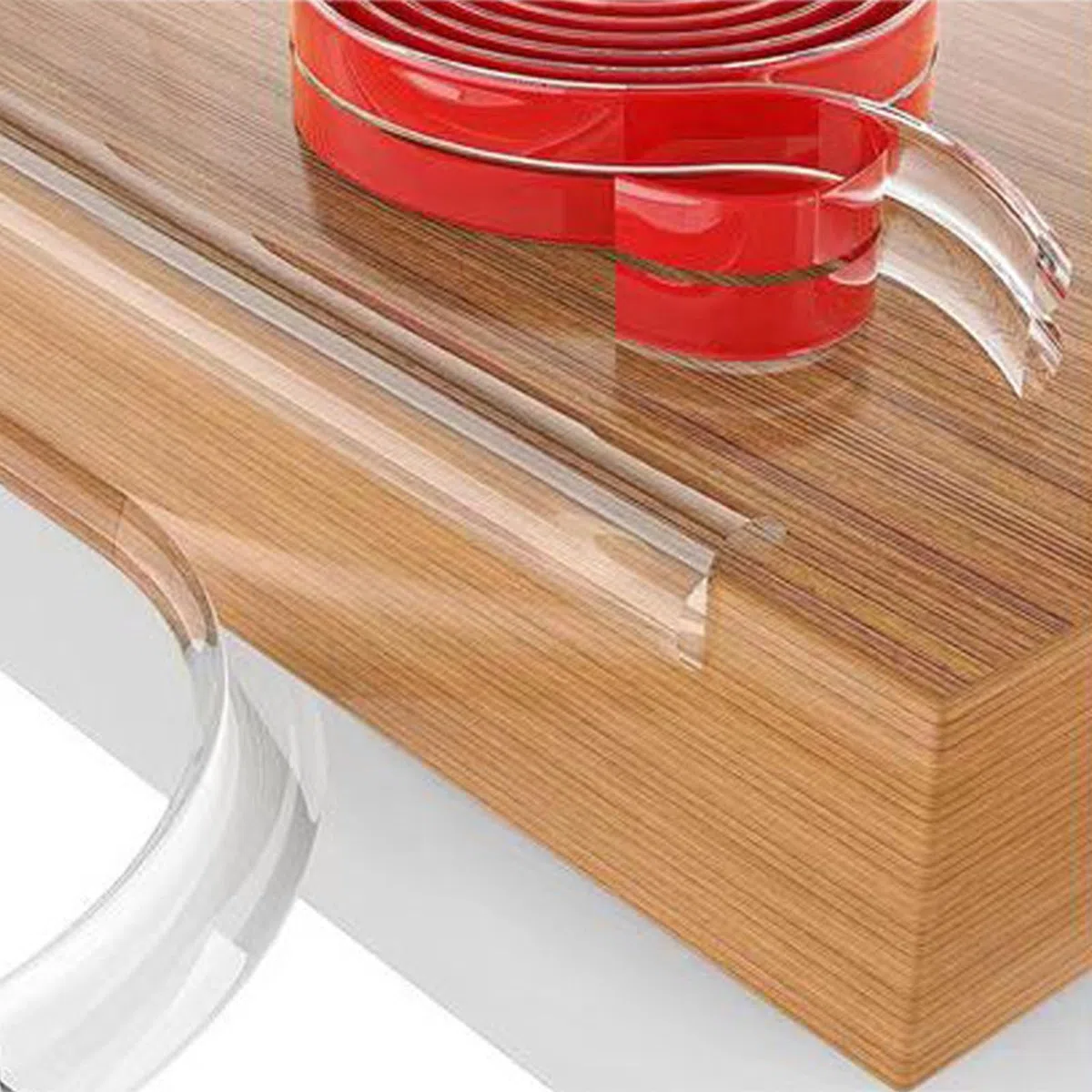 Eckkantenschutz, weiches Silikon, Sicherheits-Stoßfänger für Kinder, transparent, Möbel-Eckenschutz, 1,5 cm breit, kindersichere Lösung (6 m)