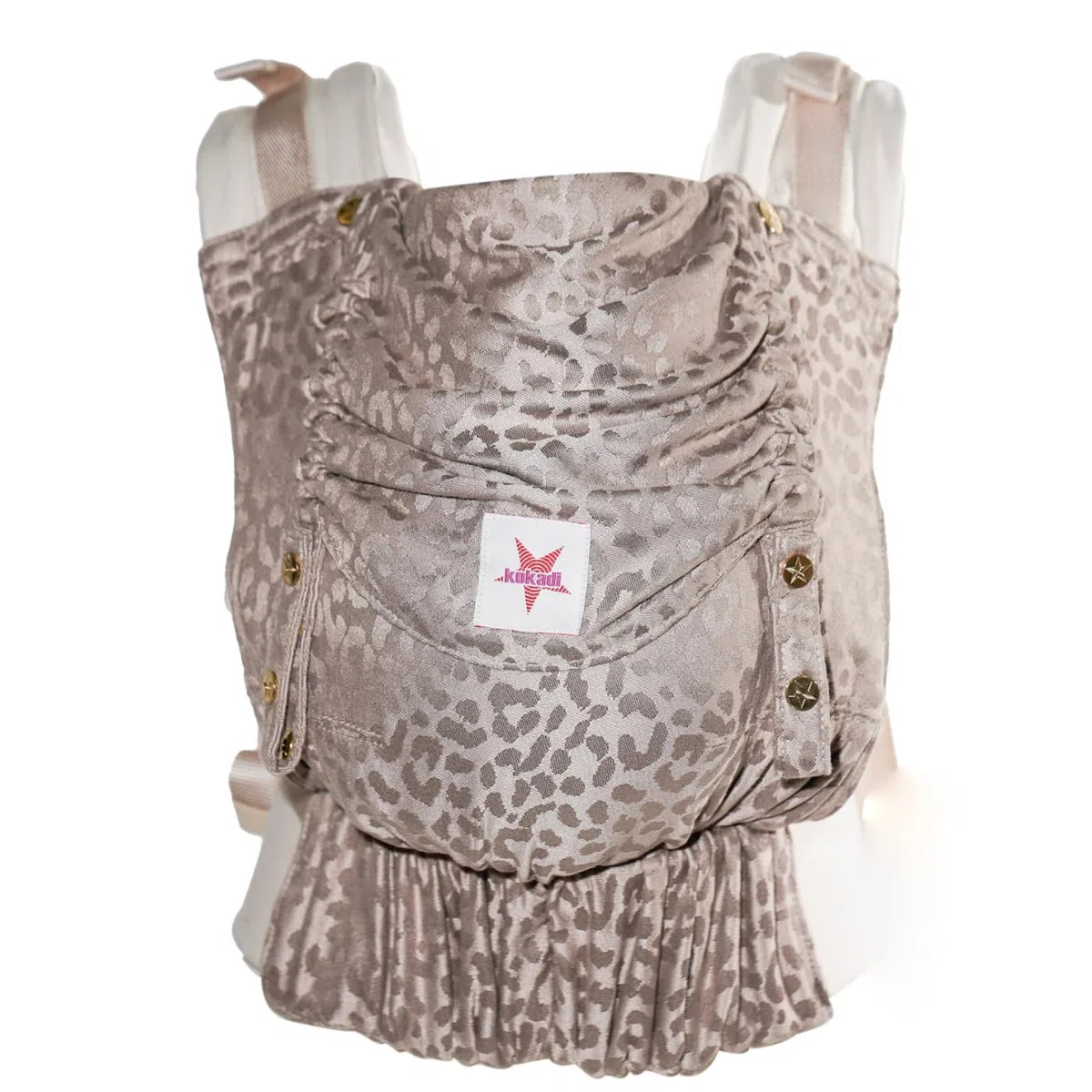 KOKADI Babytrage Flip Safari Eleni (Unisize)– Ergonomisch & sicher - handgefertigt – Ab Geburt bis 15 kg, einfach anzulegen, ideal für den täglichen Gebrauch -Ergonomische Babybauchtrage Rückentrage