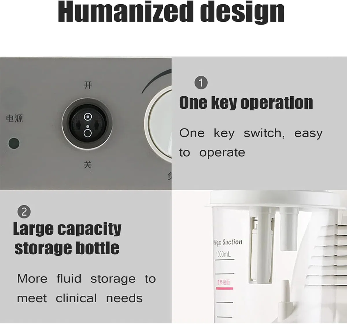 Tragbare elektrische Saugmaschine zur Entfernung von Schleim und Schleim | Home Sputum Aspirator mit 25 Einwegschläuche für ältere Menschen, Erwachsene & Kinder