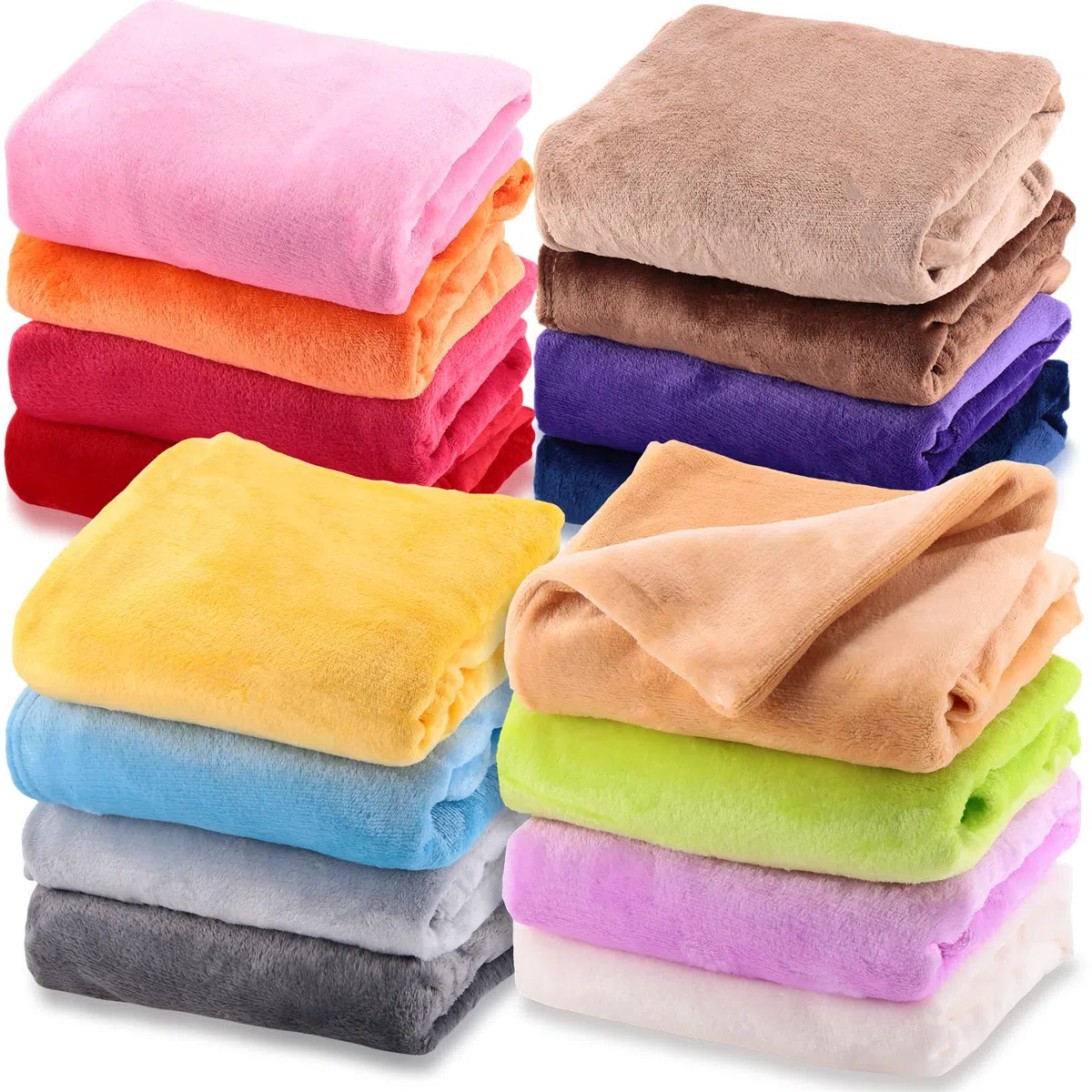 Kinlop Flanell-Babydecke, Flanell, Kinderwagendecke, weich und warm, für Neugeborene, Kinderzimmer, Bettdecken, Kleinkinddecke für Neugeborene, Reisen, 16 Farben (50,8 x 71,1 cm)