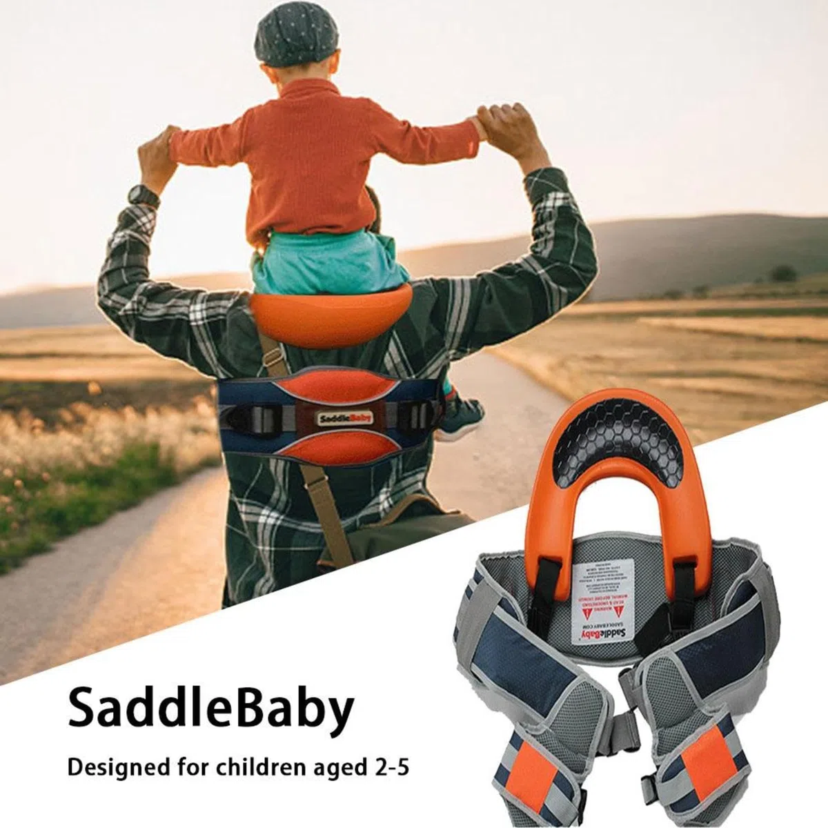 für Kinder im Freien - Schultergurt für Reisen | Ergonomischer und | bequemer Trekkingsattel aus PU-Leder Polyestergewebe Multifunktions Knöchelriemen für Kinder Tasche d