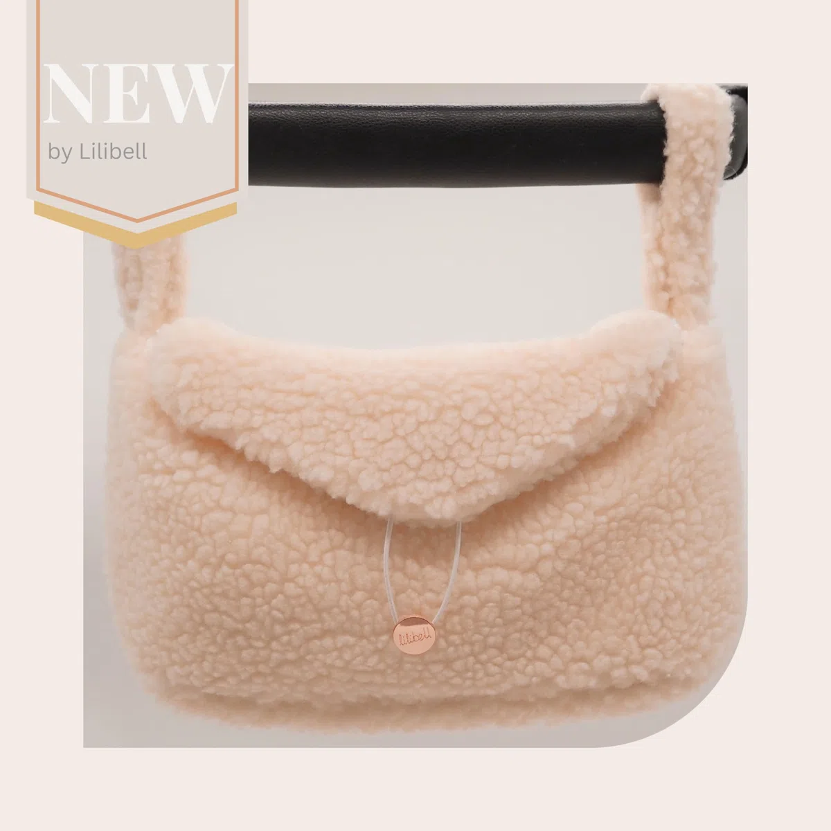 Buggy Kinderwagen Organizer mit Isolierte Getränkehalter, Universal Stylisch & Praktisch Kinderwagen tasche, waschbar Baby Wickeltasche für Kinderwagen, Bunny Bunny (Teddy Beige)