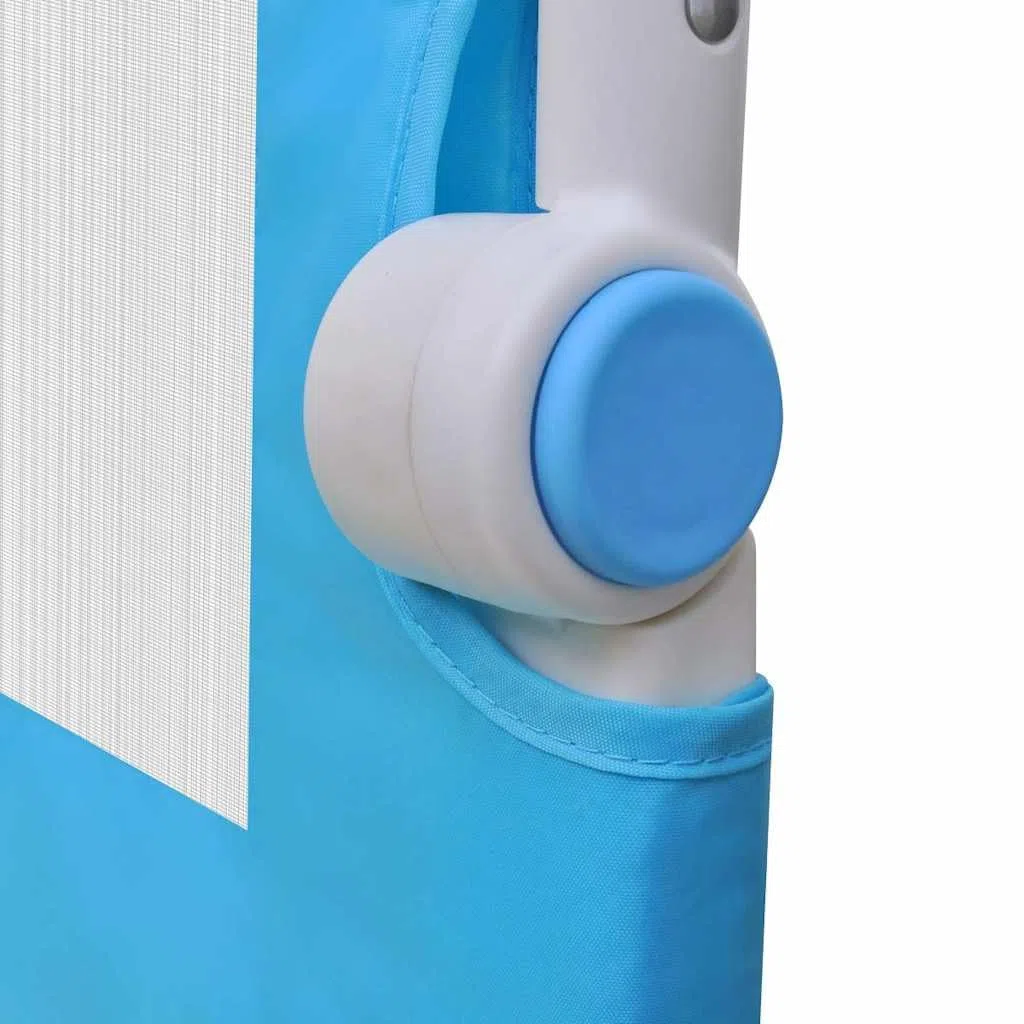 Kleinkind Bettschutzgitter 2 Stück Blau 150 x 42 cm klappbar mit atmungsaktivem Schutzgitter und Absturzsicherung für Kinderbett, Elternbett, Reisebett, Boxspringbett