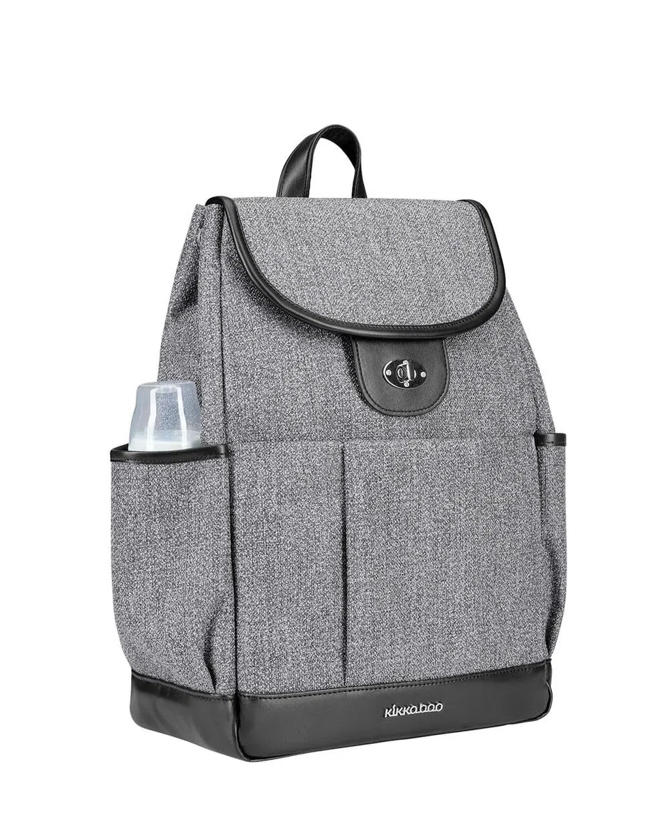 Kikkaboo Wickeltasche Morice Rucksack Magnetknöpfe, Drehverschluss, verstellbar grau