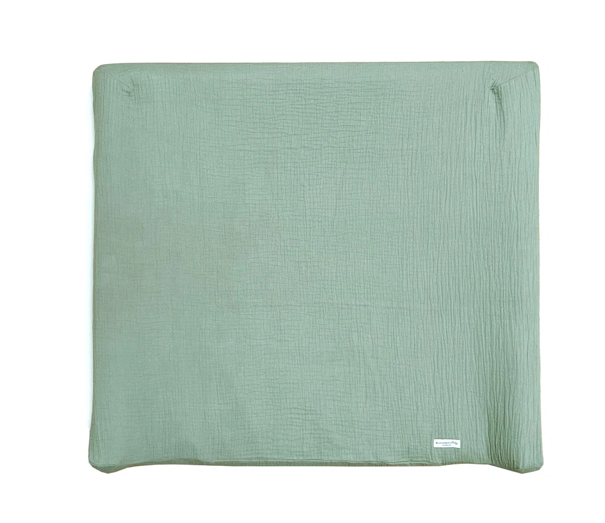 Blausberg Baby - Bezug kompatibel mit IKEA-Wickelauflage Vädra 74x80 cm – in Salbei Grün Eukalyptus - aus 100% Baumwolle-Musslin, Oeko-Tex ® Standard 100 zertifiziert