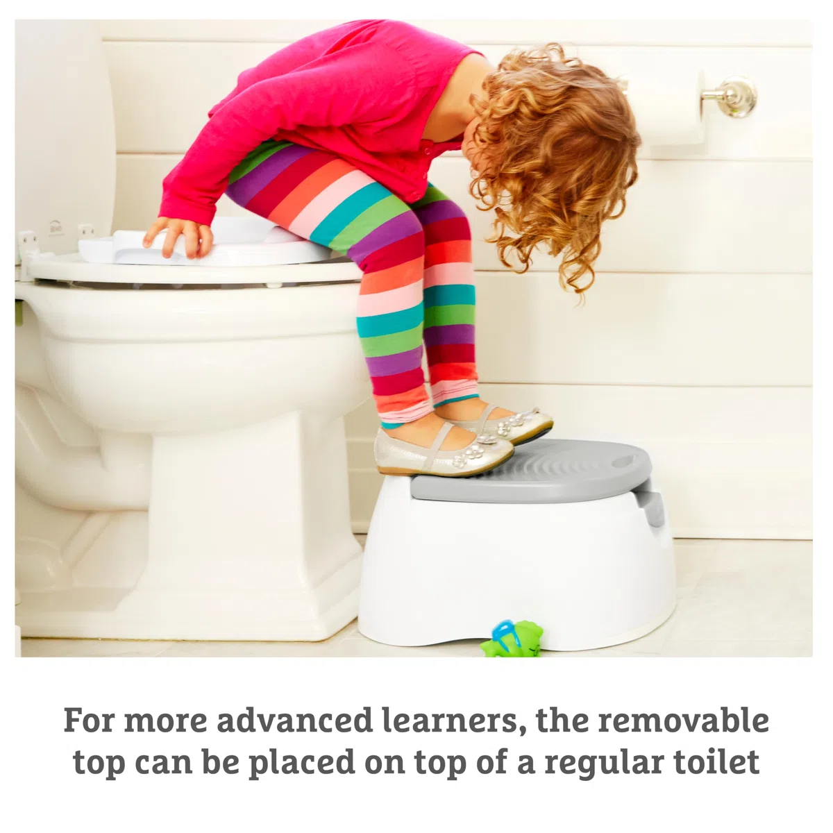 Munchkin Multistage 3-in-1 Töpfchensitz für Kinder | Sicherer abnehmbarer Trainingssitz, Töpfchen & Tritthocker für Kleinkinder, Kinder & Babys | Grau