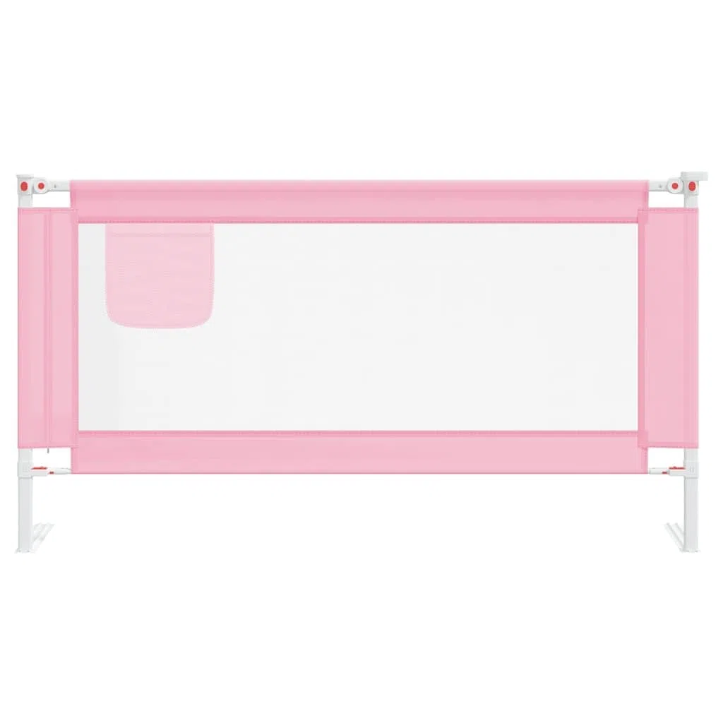 Generisch Kleinkind-Bettschutzgitter Rosa 160x25 cm Stoff,Baby & Kleinkind,Babysicherheit,Baby-Bettschutzgitter-10203