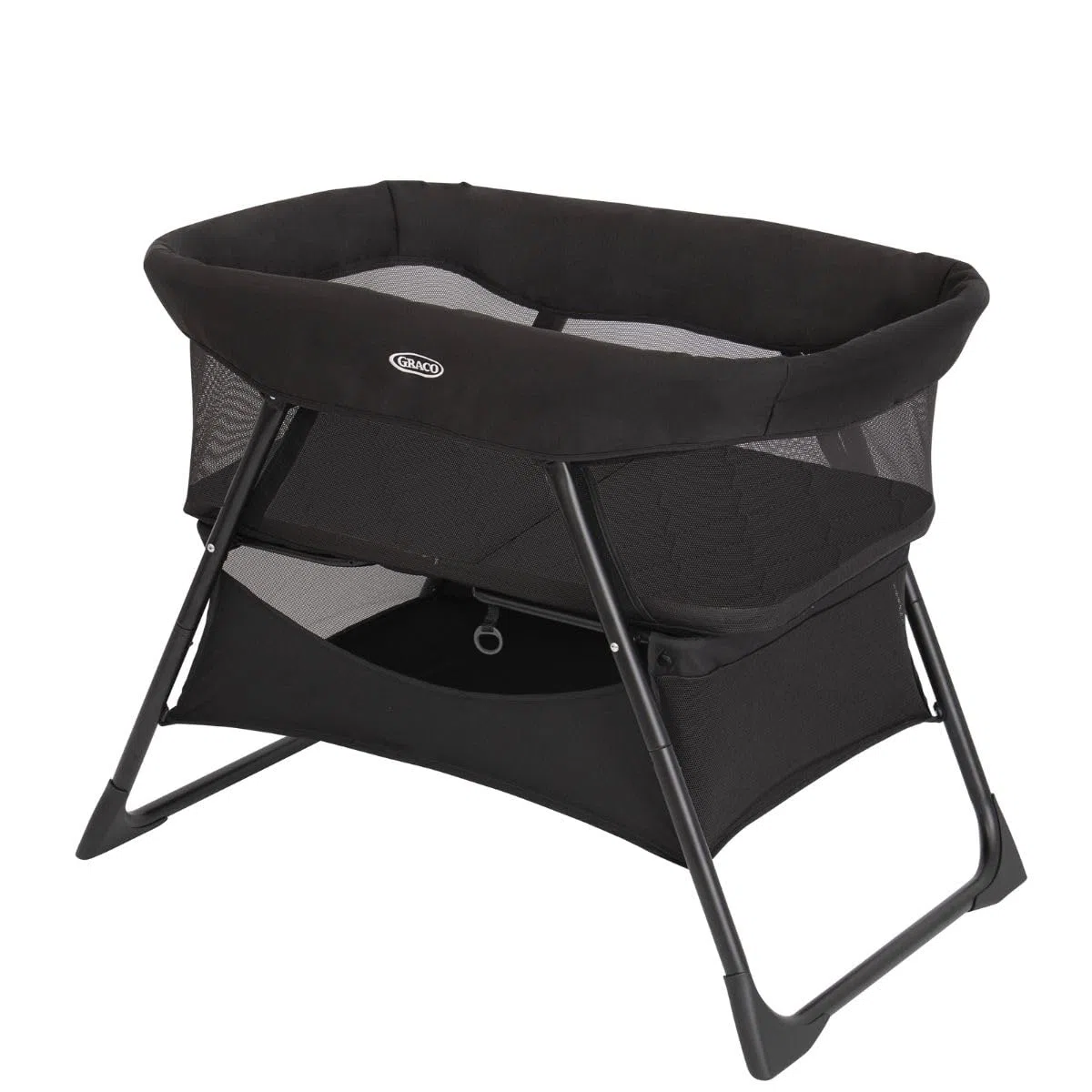 Graco Side-by-Side Nachttisch/Wiege hält Baby nah bei Ihnen, zusammenklappbar, klein zusammenklappbar, Nachthimmel-Mode