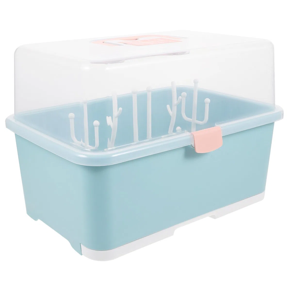 1 Stück Babyflaschen Trockenbox aus Pp, Grün, Aufbewahrungsständer | Herausnehmbare Abtropfschale, Flaschen Stehend Haltend, für Dusche und Fütterbecher