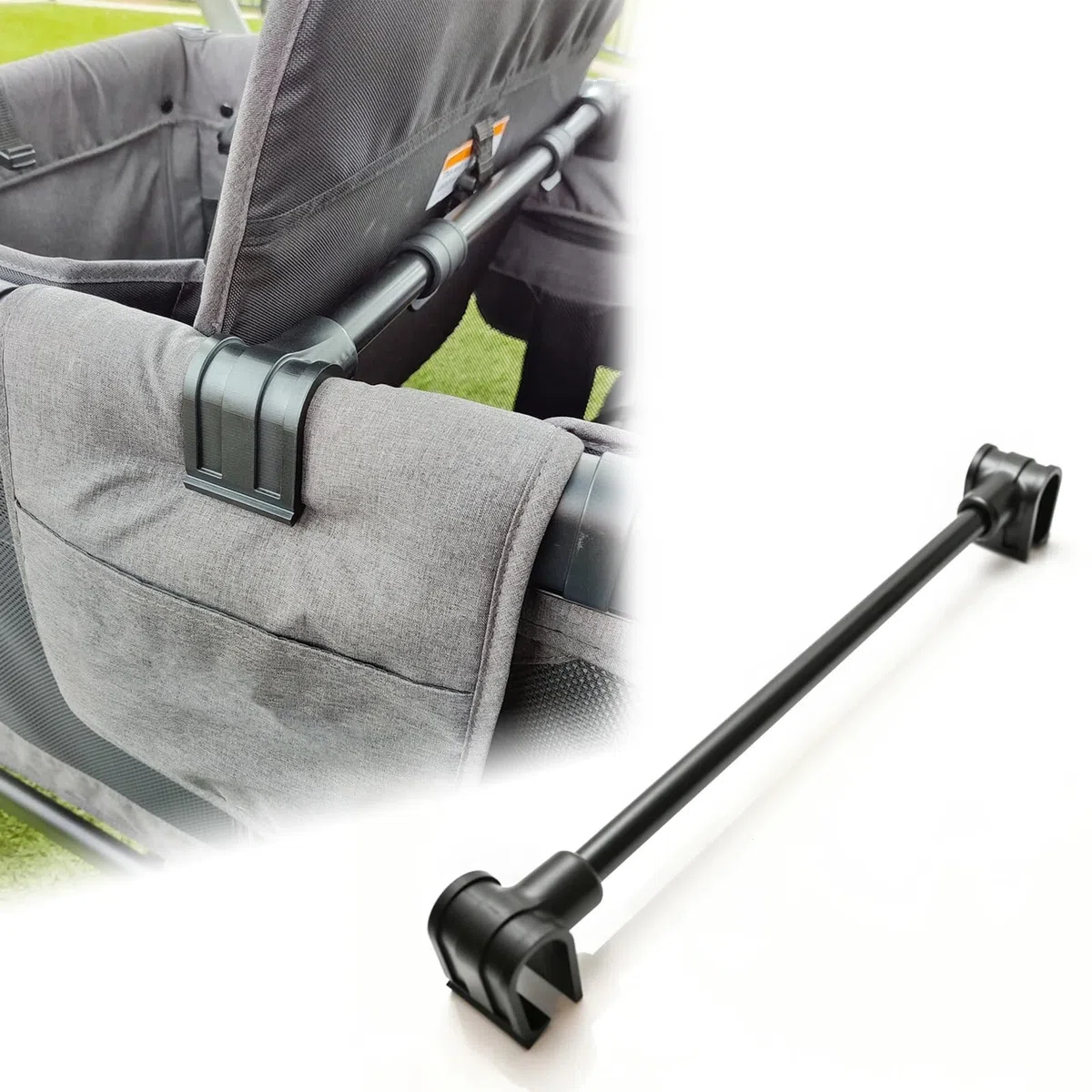 für Wonderfold Wagon Zubehör Vorwärtsgerichtete Stützstange - W4 Schiebegriffbefestigung, Bus Style Sitzaufrüstung Fit Wagon W4