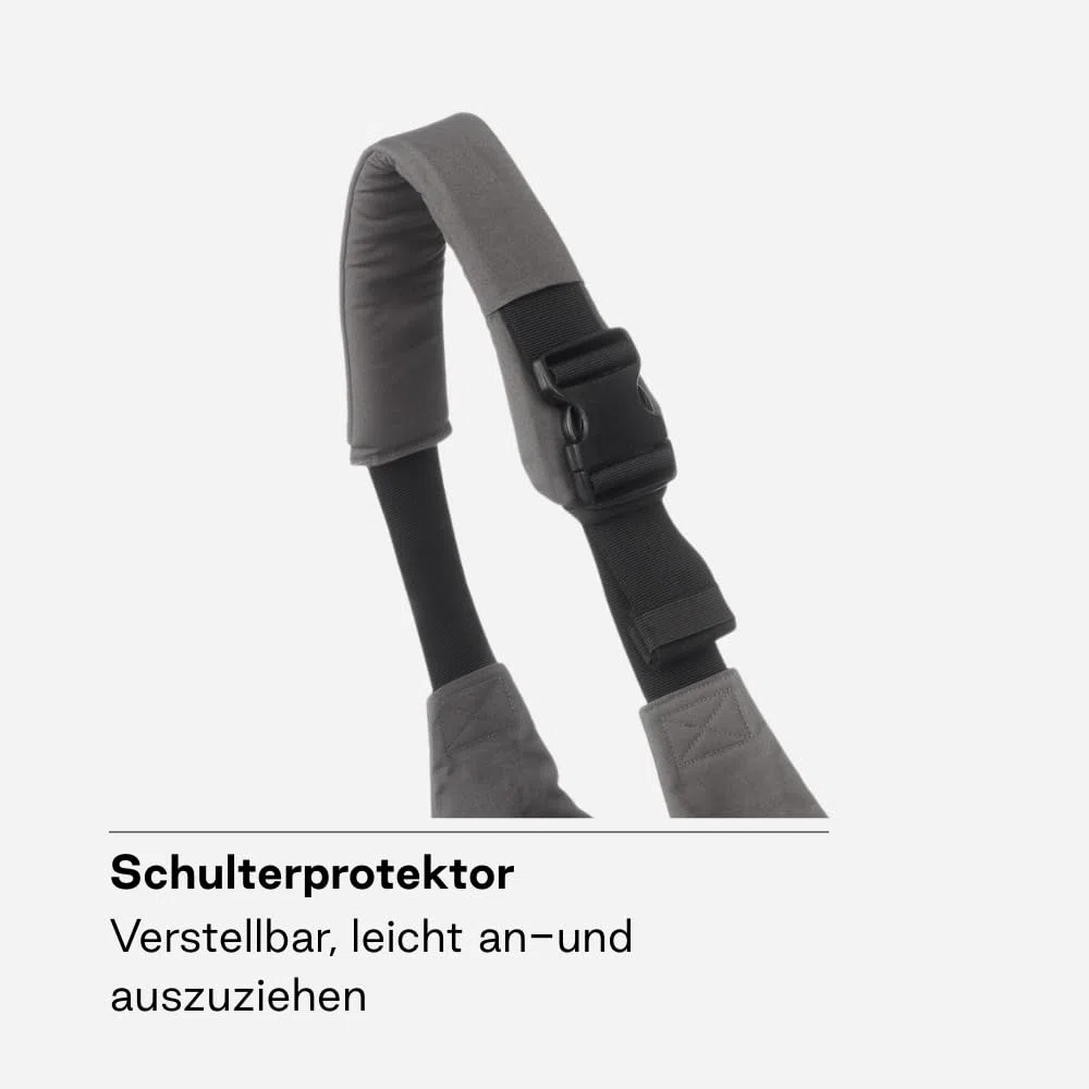 Jané Catch Baby Tragetuch Hüfte, Seitliches Tragen, Verstellbar, Ergonomisch und Rutschfest, 100% Baumwolle, 9-48 Monate, Grau