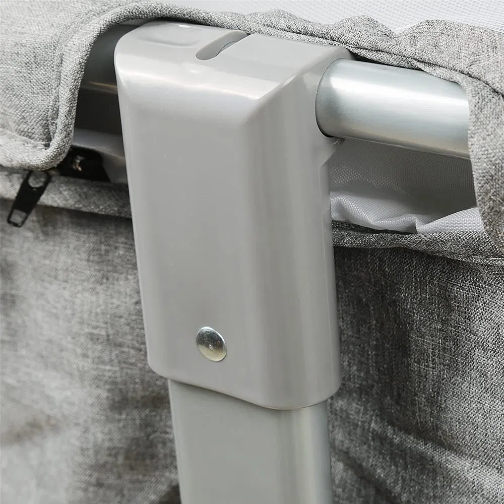 OHMG 3 in 1 Babybett,Beistellbett mit Aufbewahrungskorb,Wiege,Höhenverstellug und Einstellung der Neigung der Matratze,4 Räder mit Bremse Ergonomische Matratze,Verstellbarer,Tragbares