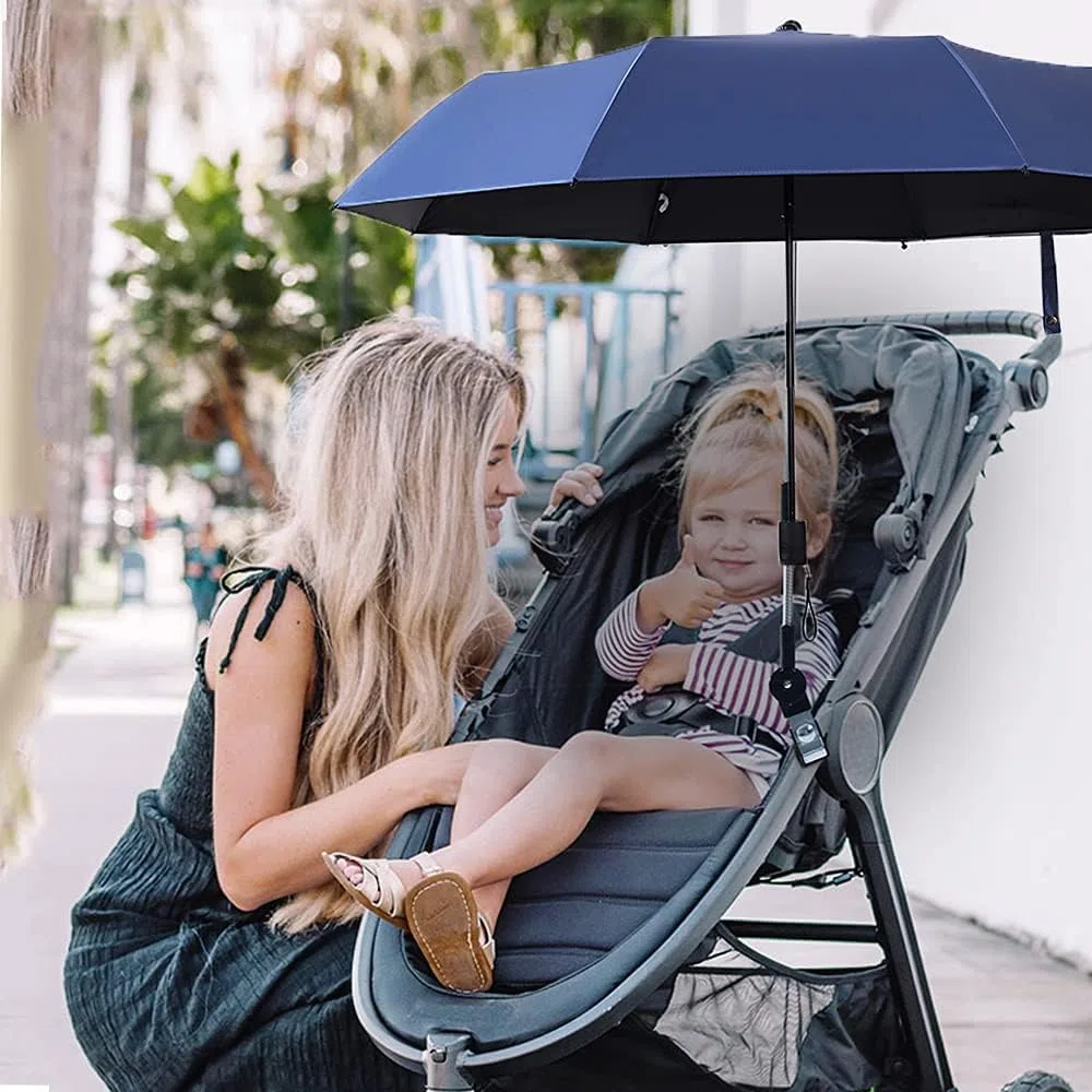 Nakazawa 38.5In Sonnenschirm Kinderwagen,Universeller Kinderwagen Sonnenschirm Regenschirm, Faltbarer, Bequem Und Bequem
