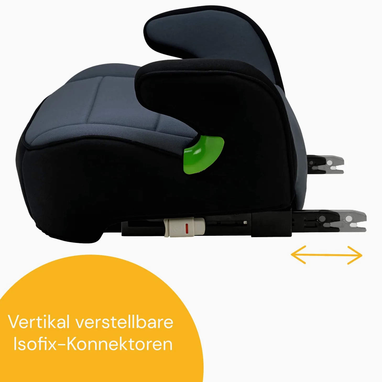 Osann Junior Isofix Gurtfix i-Size Sitzerhöhung mit Isofix Auto Kinder 126-150 cm Nero