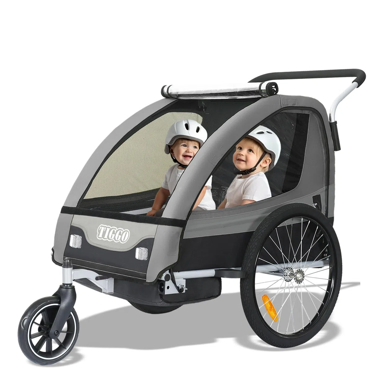 Tiggo Kinderanhänger Jogger 2 in 1 Kinderfahrradanhänger Fahrradanhänger Anhänger 50402