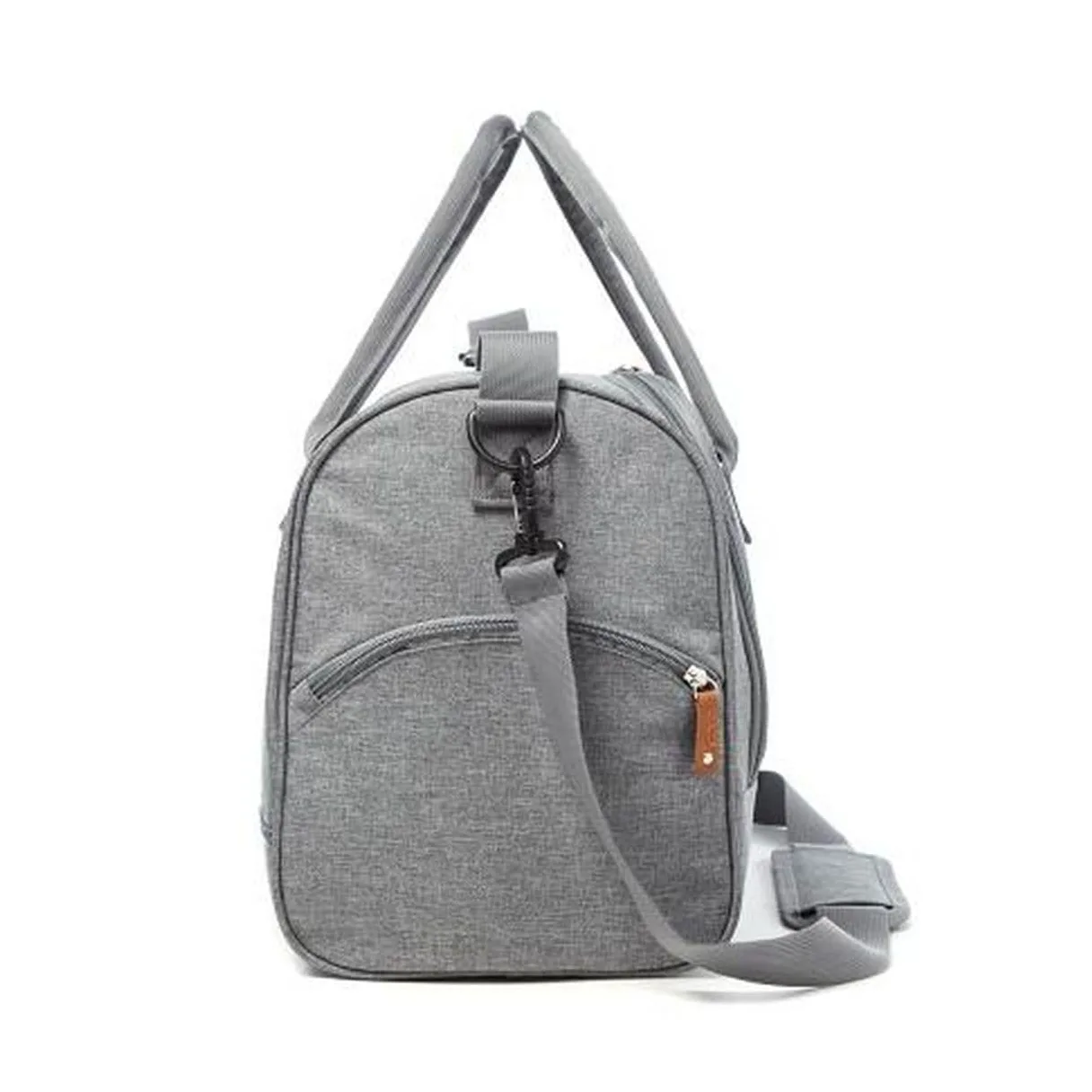 Cangaroo Wickeltasche Jossie Wickelunterlage, Reißverschluss, Gurt verstellbar grau