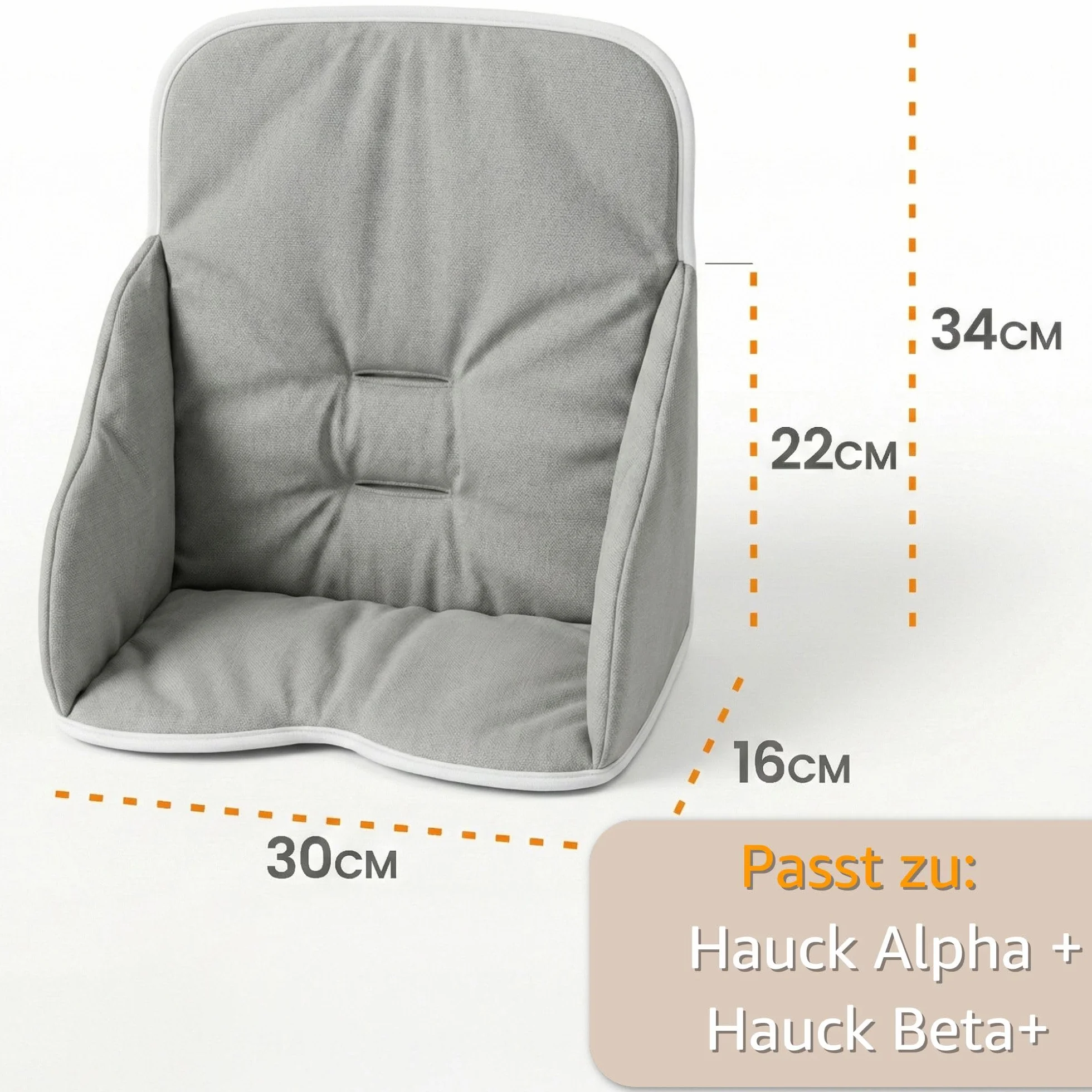 Sitzverkleinerer für Hochstuhl Baby Sitzkissen Stuhl - Kinder Sitzauflage für Hauck und Stokke Kinderhochstuhl Safari