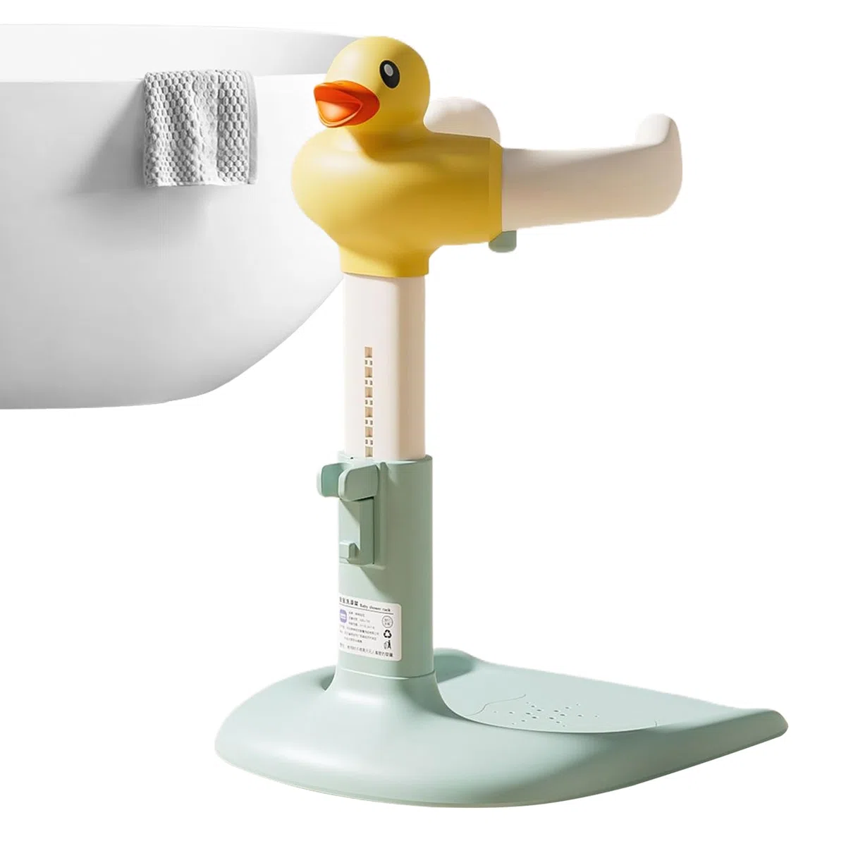 Baby-Badewannensitz, verstellbare Baby-Stehhilfe mit rutschfester Basis | bunte Duschhilfe für Kleinkinder 6-24 Monate, Badezimmer-Sicherheitszubehör für ein Uti