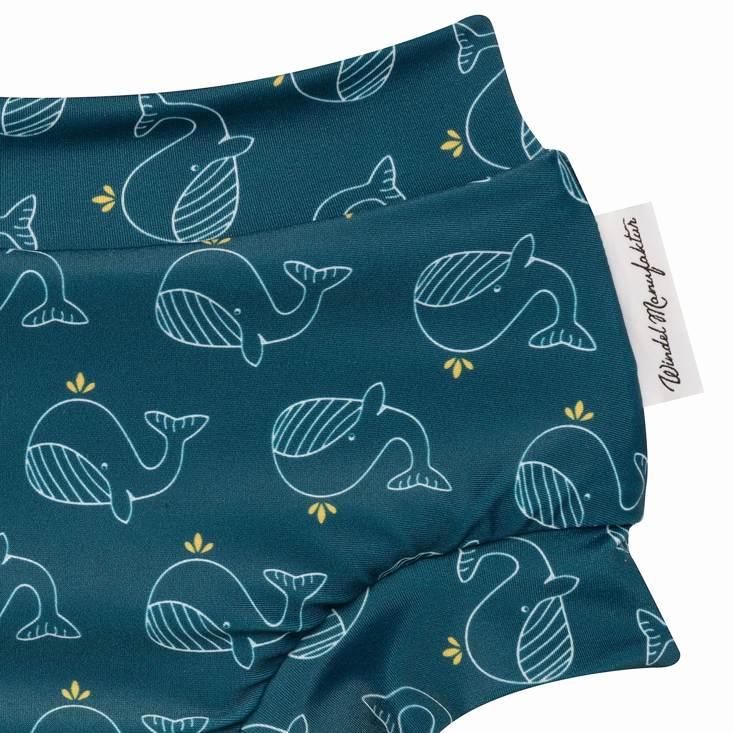 waschbare und wiederverwendbare Schwimmwindel, Badewindel - Made in Germany (Wale, S)
