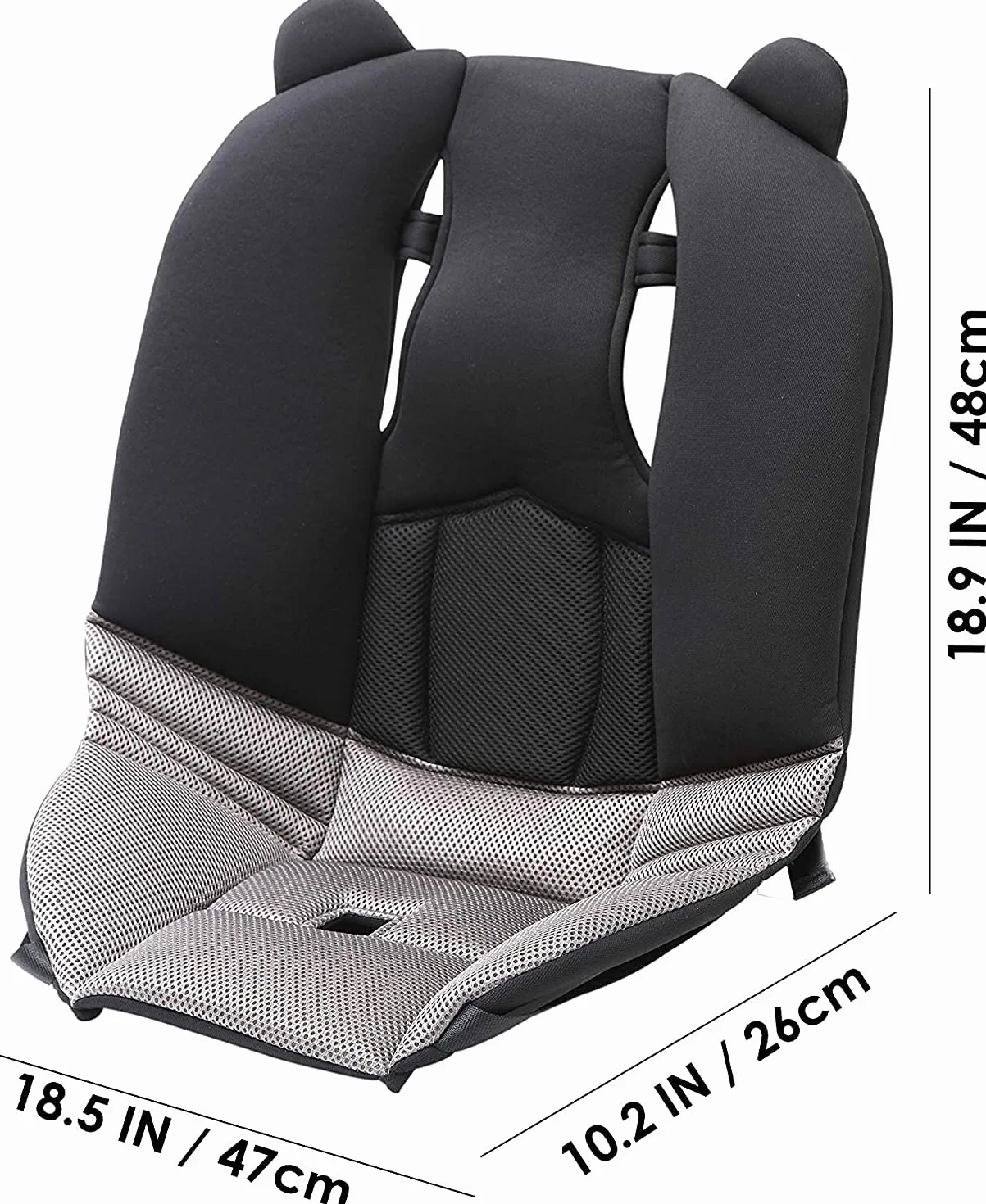Kinderanhänger Sitzauflage Fahrradanhänger Stützkissen Komfort Sitzpolster Universal Sitzverkleinerer mit atmungsaktivem 3D Netzmaterial