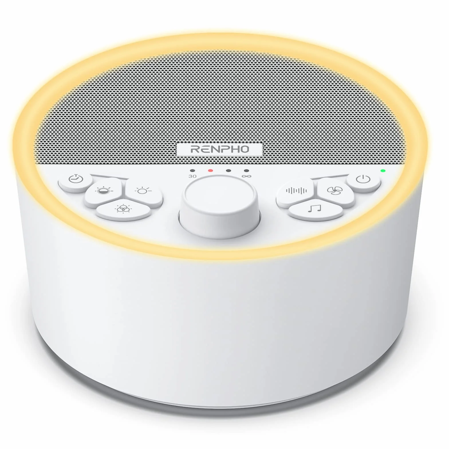 RENPHO White Noise Machine Baby, Tragbare Weißes Rauschen Sound Machine für Neugeborene, 29 Musik-Stofftier und Licht, Baby Einschlafhilfe USB Wiederaufladbar