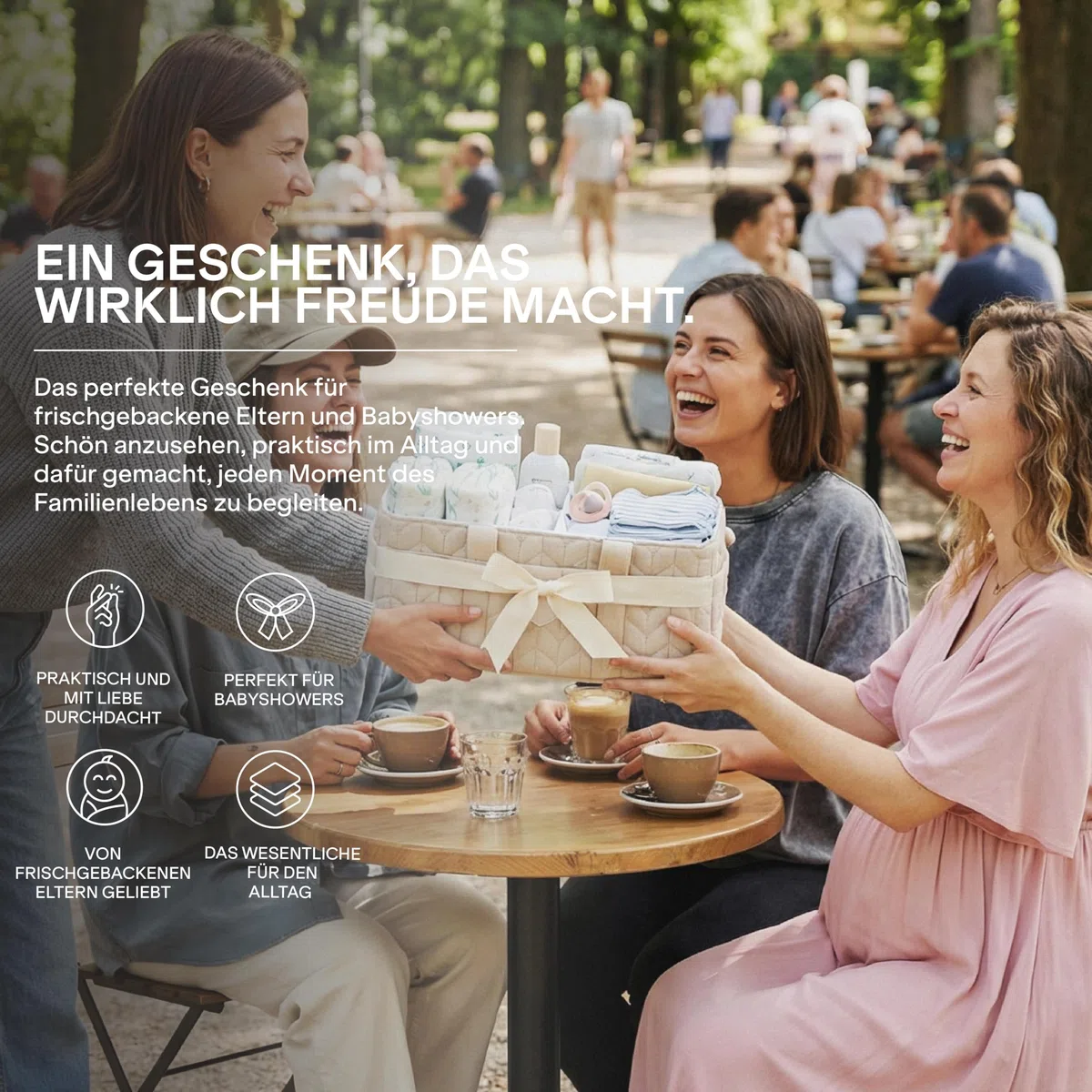 KOALA BABYCARE Wickeltisch Organizer – Wickelorganizer mit Herausnehmbaren Trennwänden, Wickelkorb für Windeln, Feuchttücher und Babyzubehör