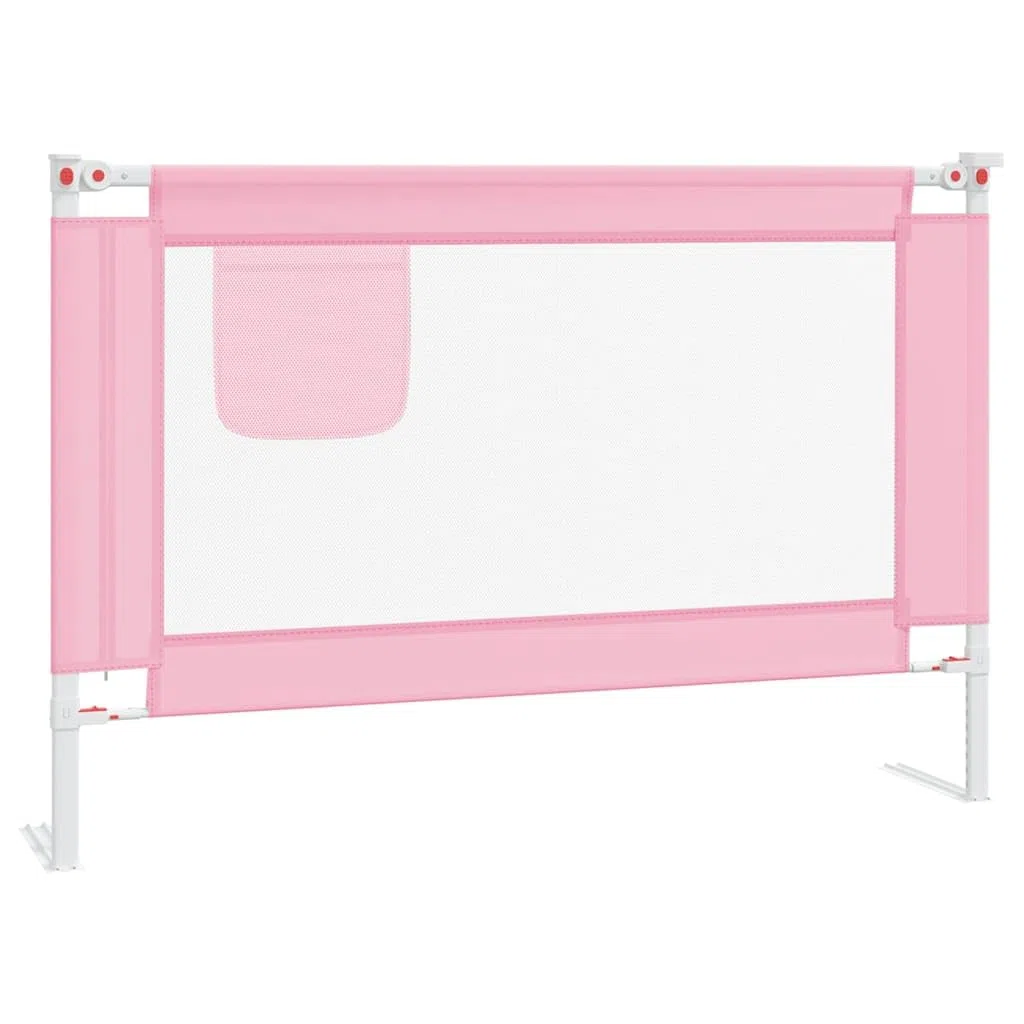 Generisch Kleinkind-Bettschutzgitter Rosa 100x25 cm Stoff,Baby & Kleinkind,Babysicherheit,Baby-Bettschutzgitter,10199