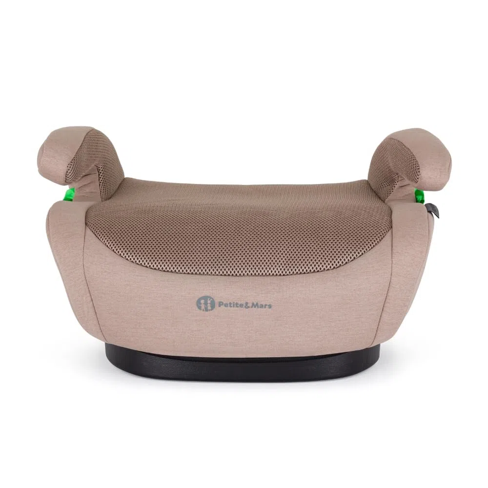 PETITE&MARS Autositzunterlage Optimus Pro i-Size 125–150cm 22–36 kg Autositz * Kindersitz leicht * Sitzerhöhung * Kindersitzunterlage * Kindersitzerhöhung mit ISOFIX * Gruppe 2 und 3 (braun)