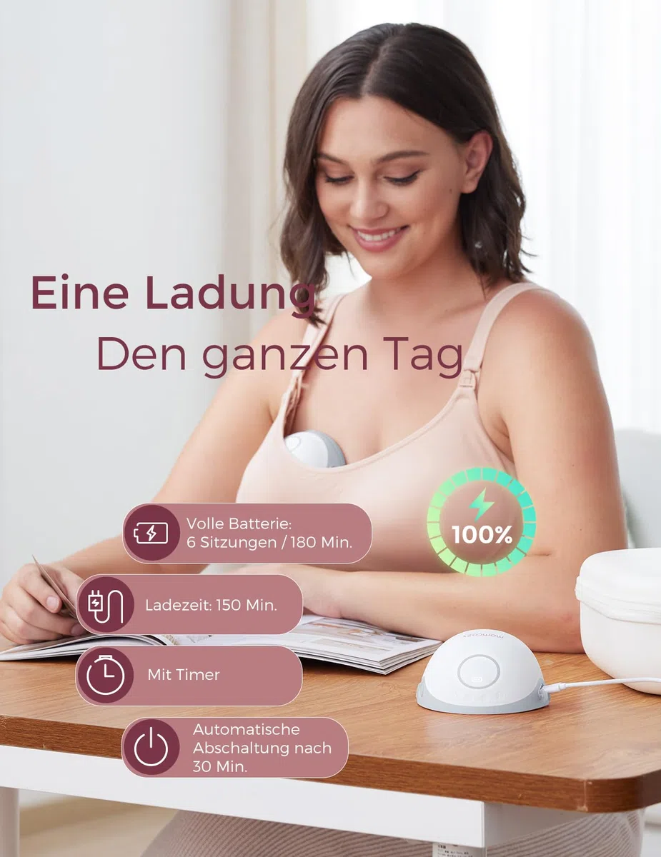 Momcozy Milchpumpe Mobile Style| M6, Tragbare Stillpumpe, Still-BH & Hands Free Pumping Tank Top, All-in-One-Pump- und Still-Tanktop für Damen Größe XL