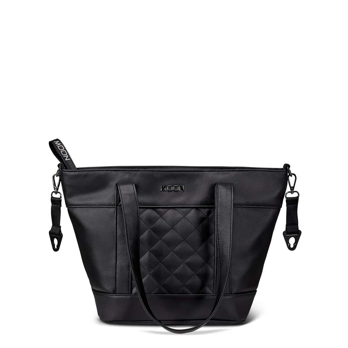 MOON Wickeltasche V-Shape black leather
