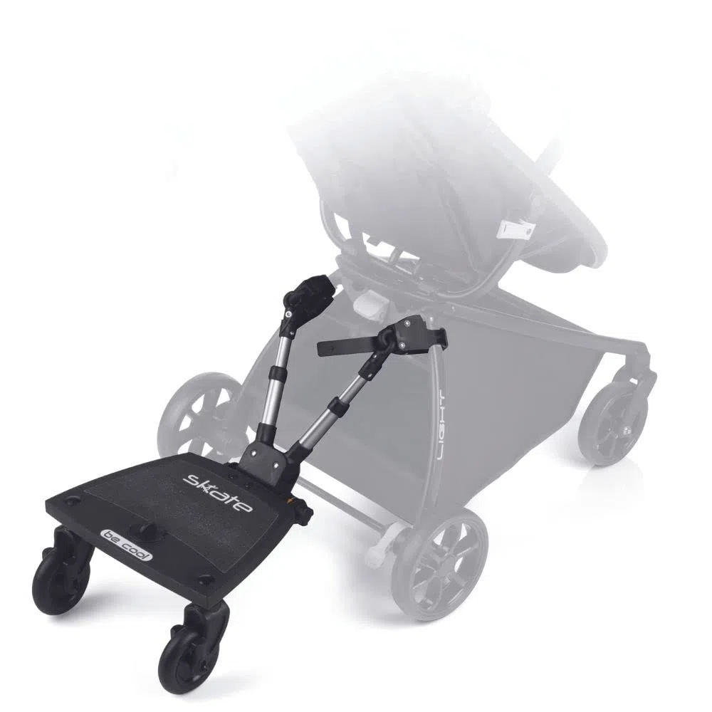 Be Cool Skate, universales Mitfahrbrett für Kinderwagen, Geschwister, bis 20 kg, zusammenklappbar, rutschfest