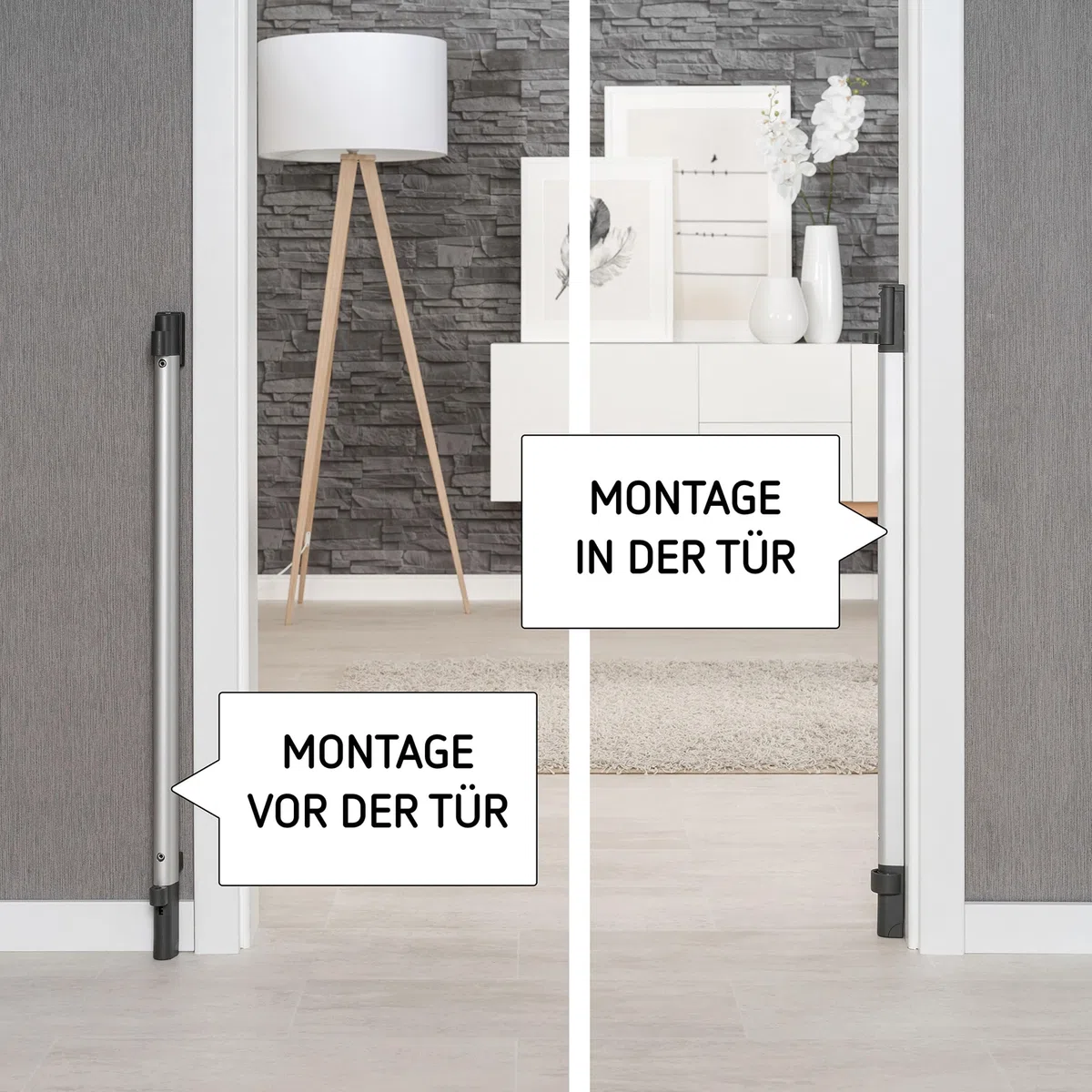 reer Türgitter und Treppengitter Trend zum Schrauben, modernes Design, Holz, stabiler Halt, Durchgangsbreite 76-106cm